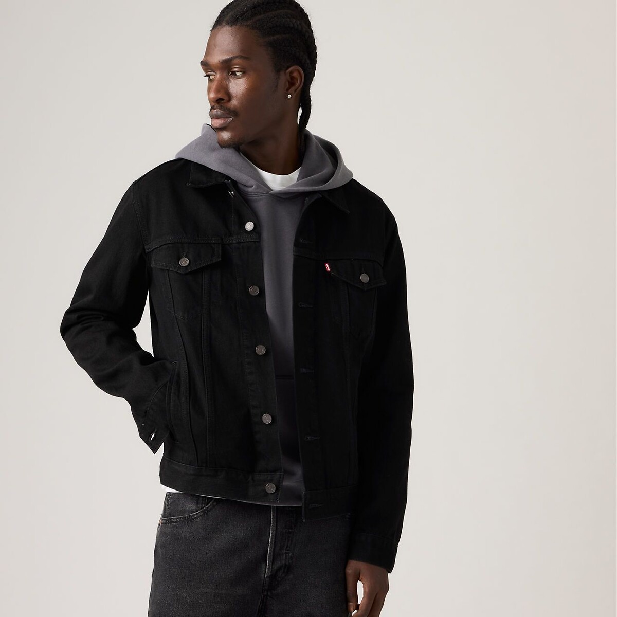 Veste en jean courte col chemise, mi-saison berk night, LEVI'S