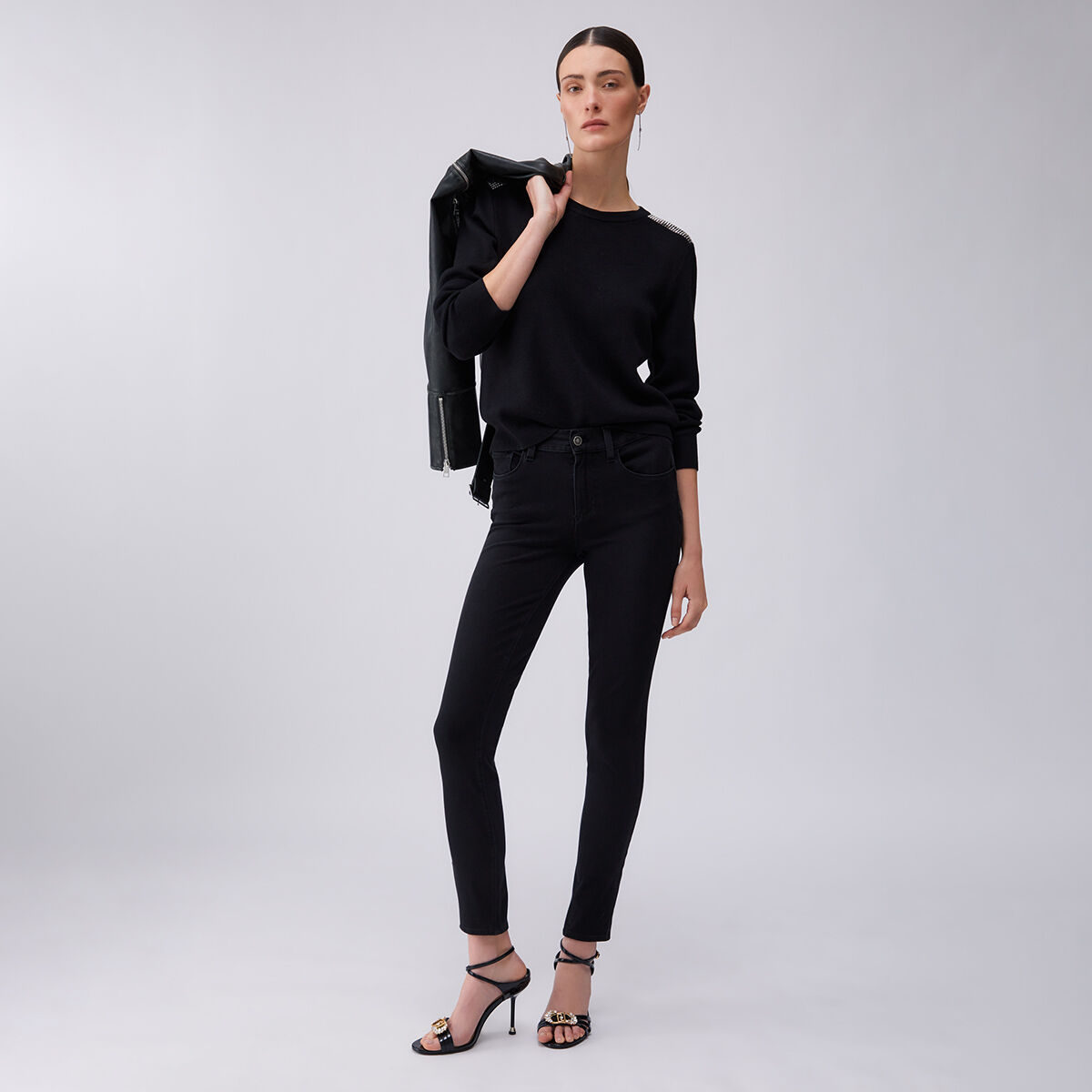 Jean skinny Amazing Fit denim noir, LIU JO