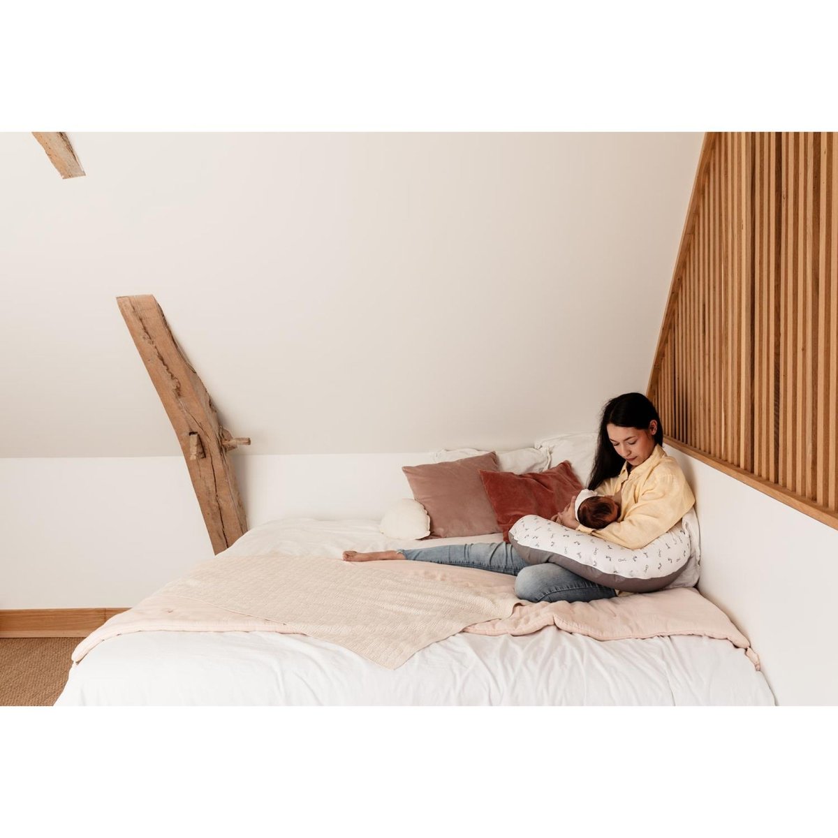Coussin d'allaitement Multirelax+ Polyester blanc, CANDIDE