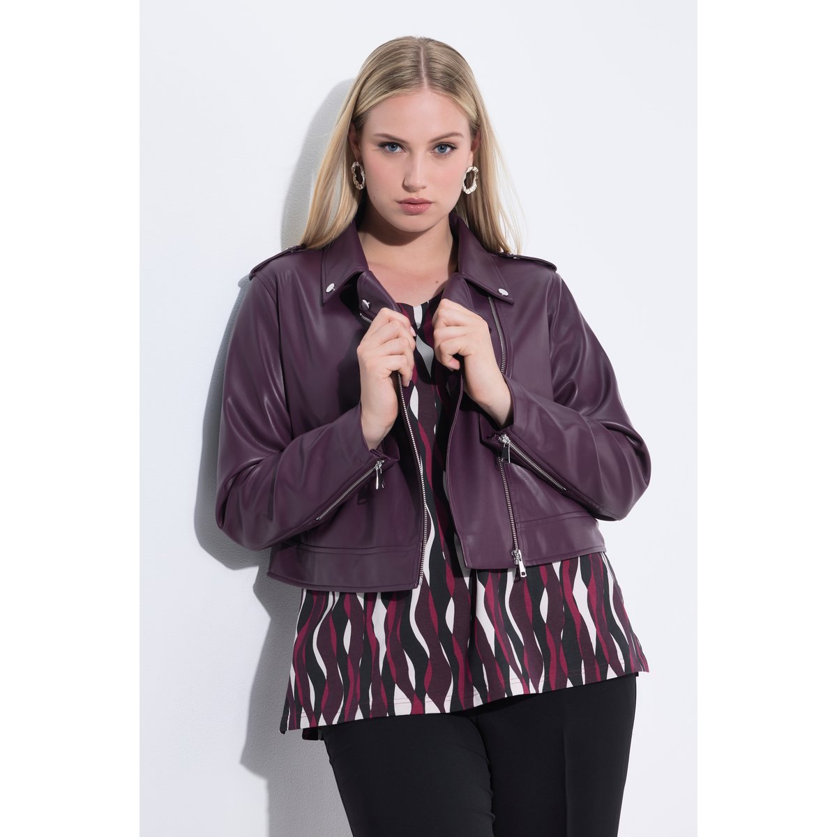 Perfecto en similicuir prune foncé, ULLA POPKEN
