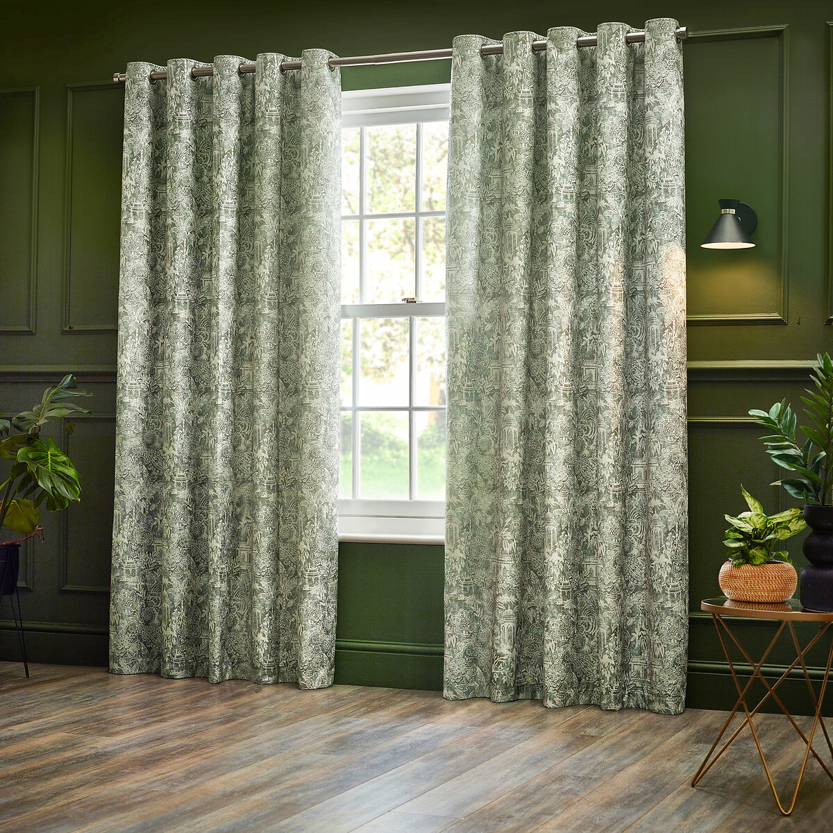 Bengal Eyelet Curtains sage, WYLDER