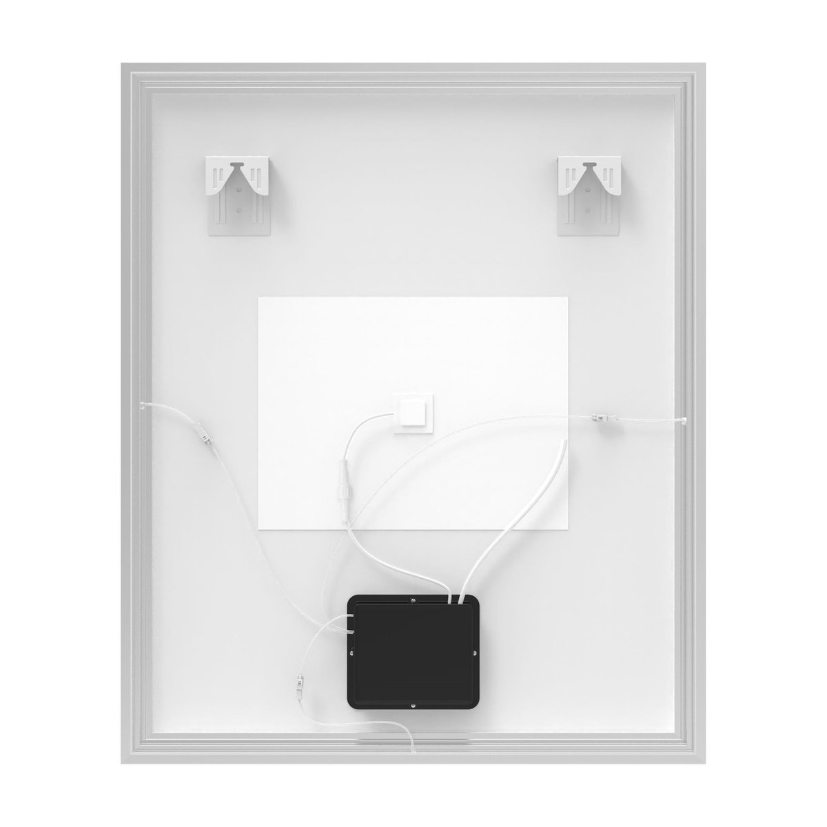 Miroir lumineux cadre chromé, NEO FRAME argent, SENSEA