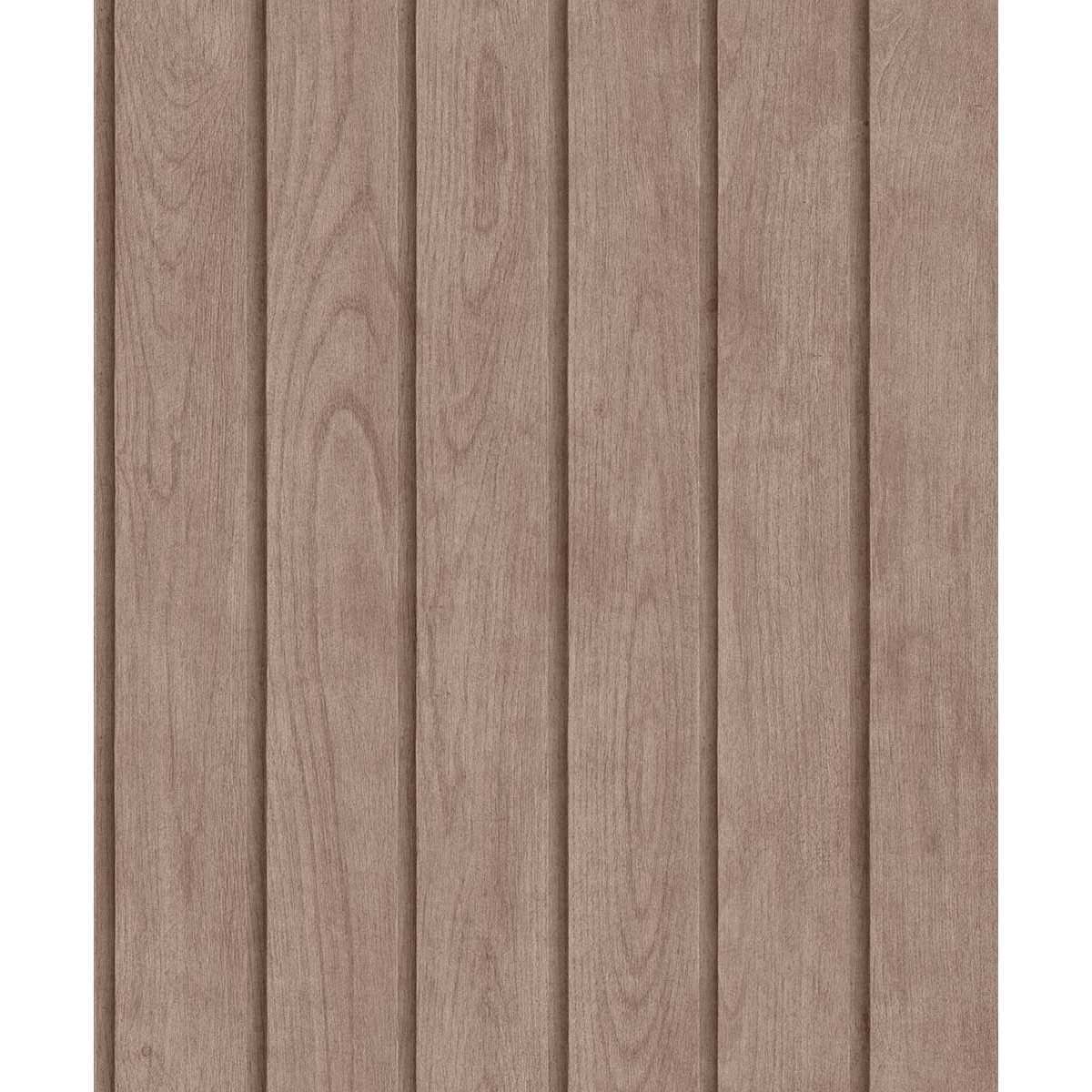 Papier peint lambris bois vertical taupe rosé beige, HEXOA