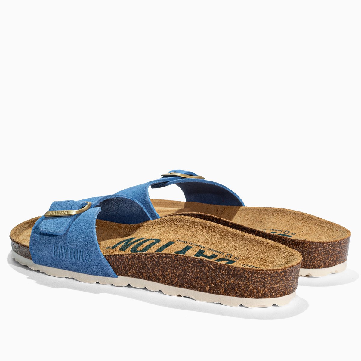 Sandales en cuir suédé ZEPHYR blue, BAYTON