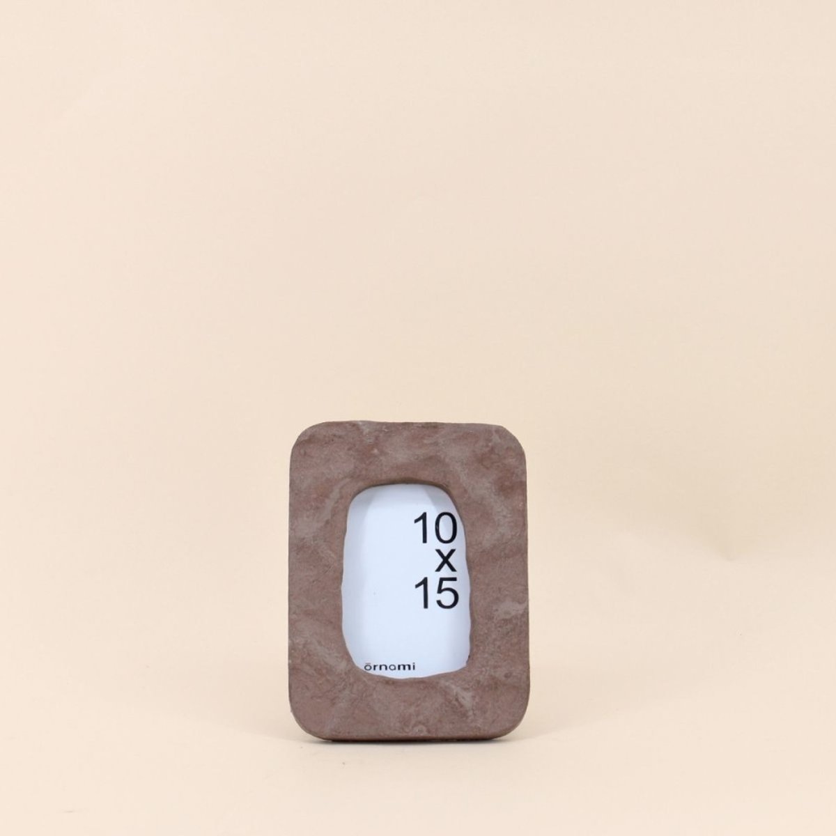 Cadre photo organique 20x15cm marron, ORNAMI