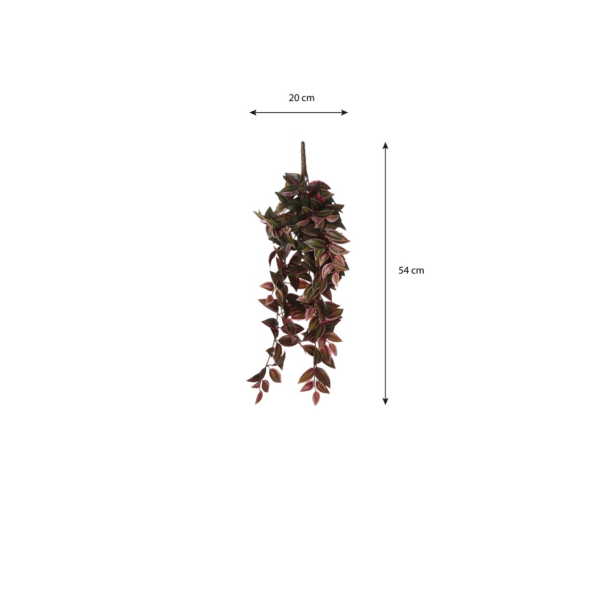 Plante artificielle TRADESCANTIA rouge foncé, MICA DECORATIONS