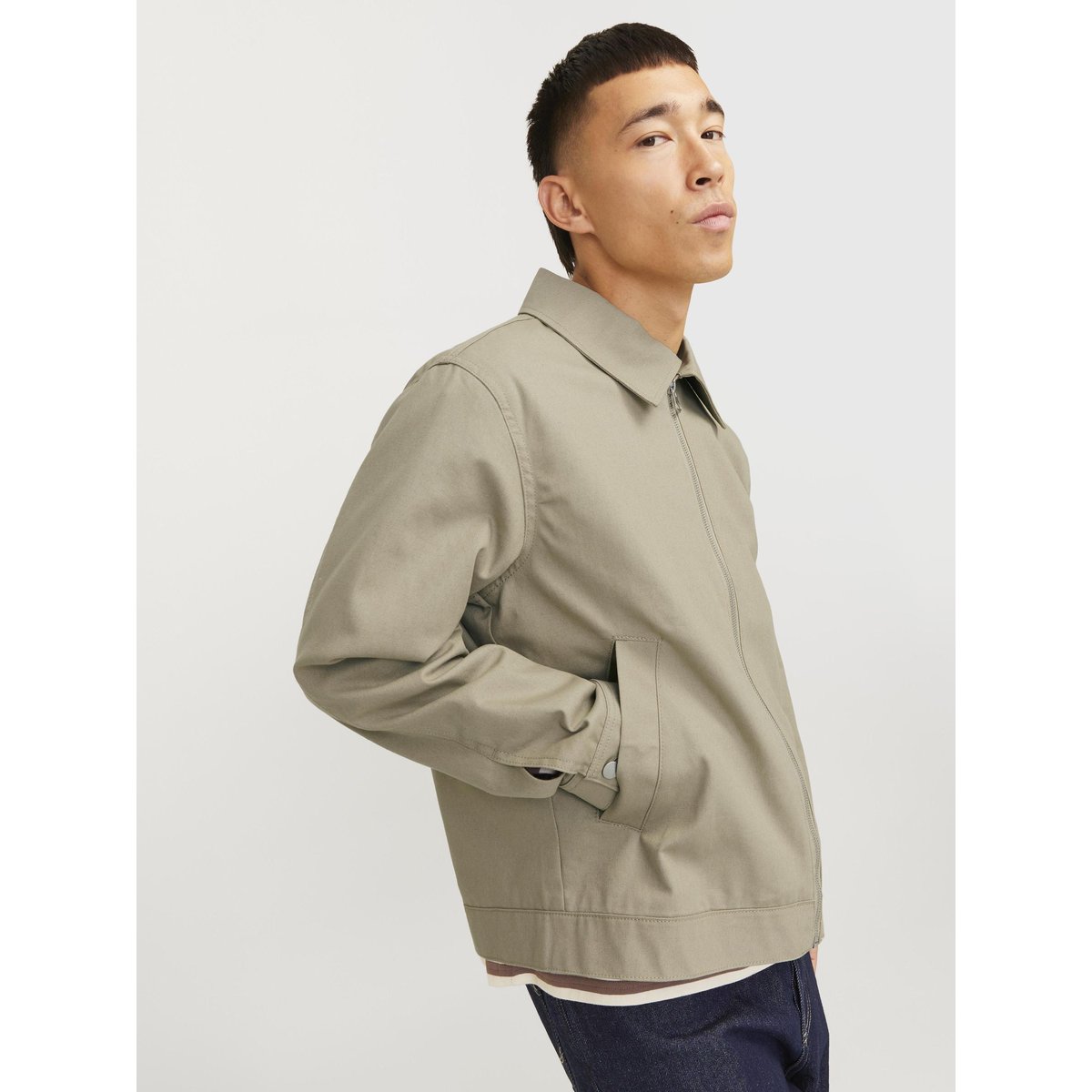 Veste Bomber silver sage, JACK & JONES