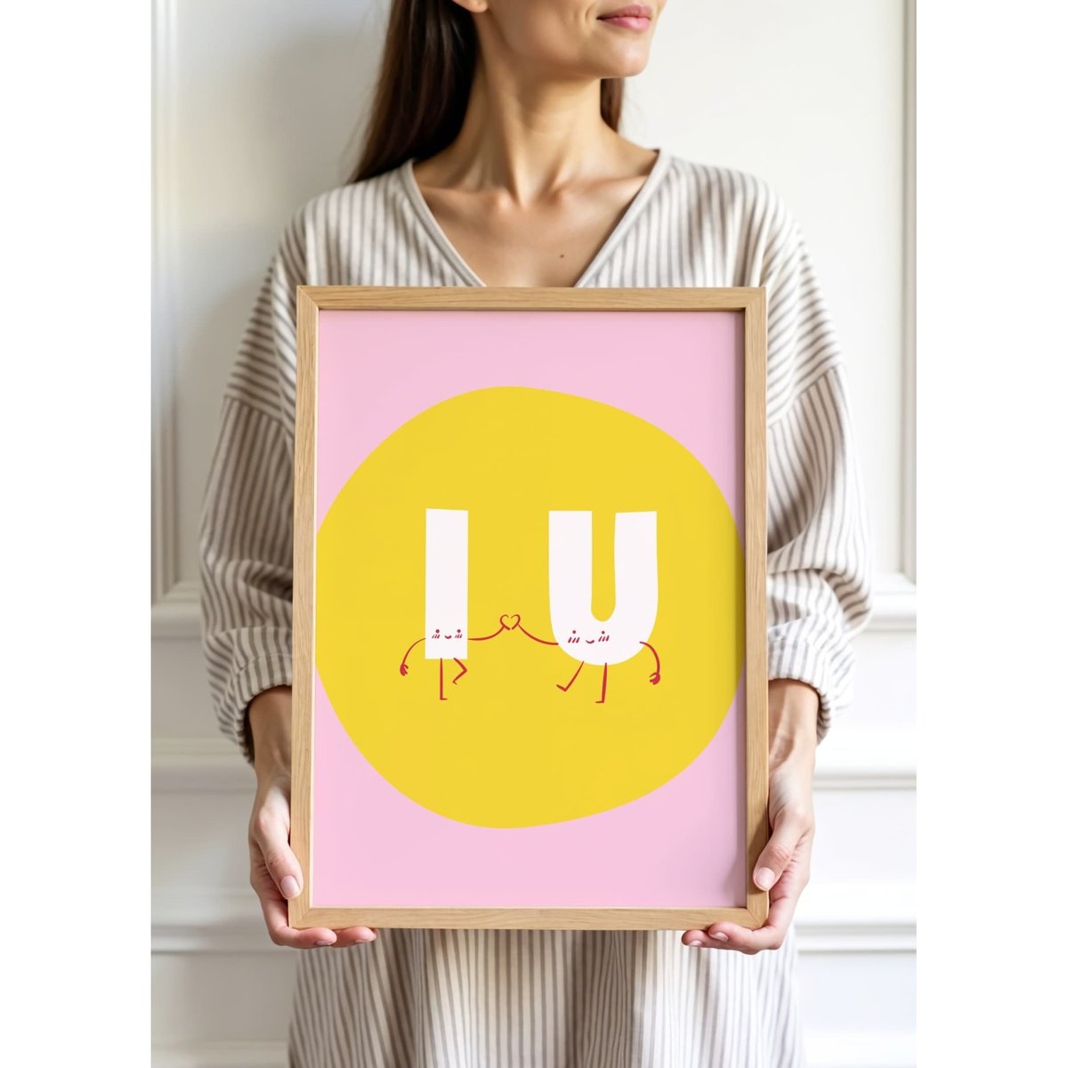Affiche I & U Forever blanc, L'AFFICHERIE