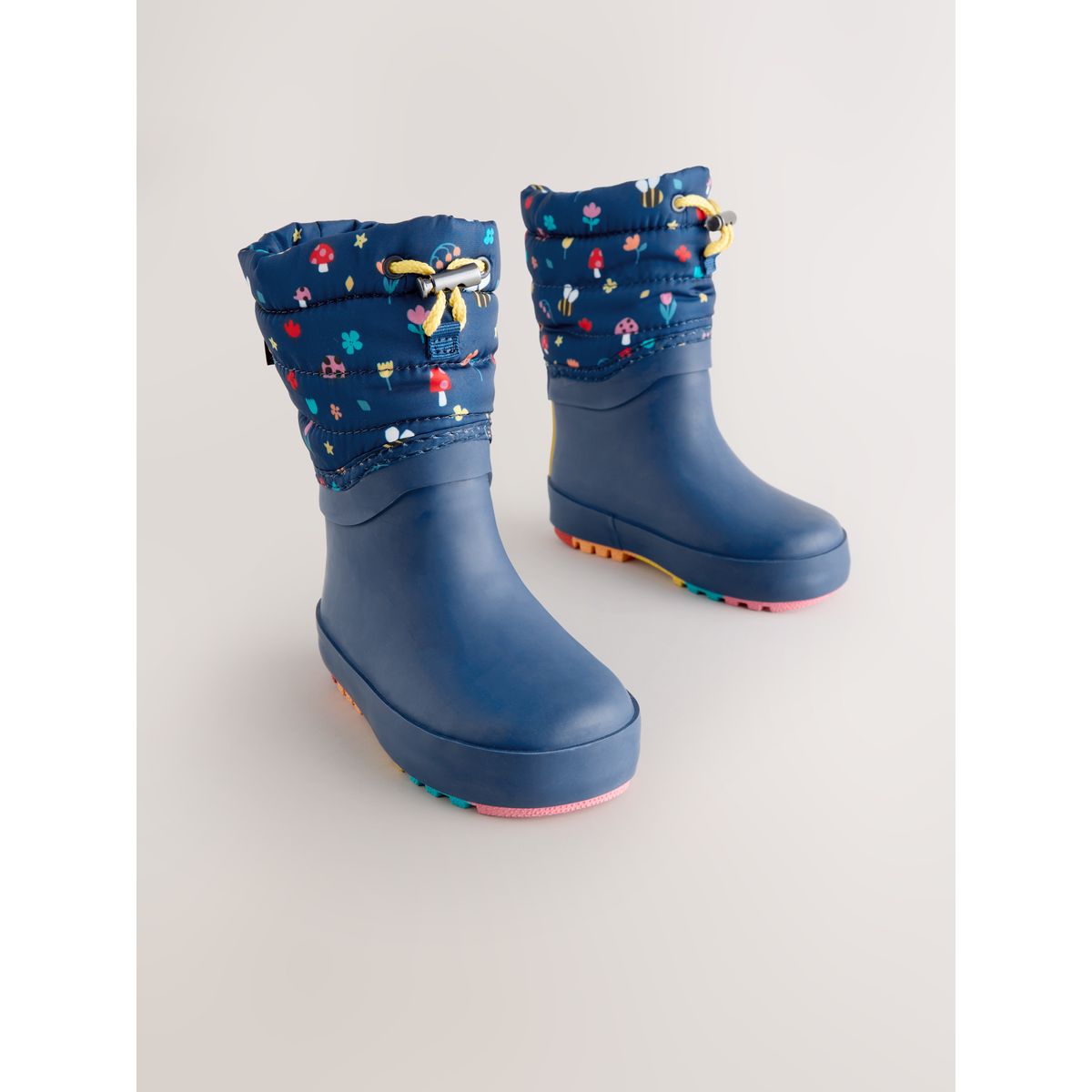 Bottes en caoutchouc thinsulate doublées bleu marine, NEXT