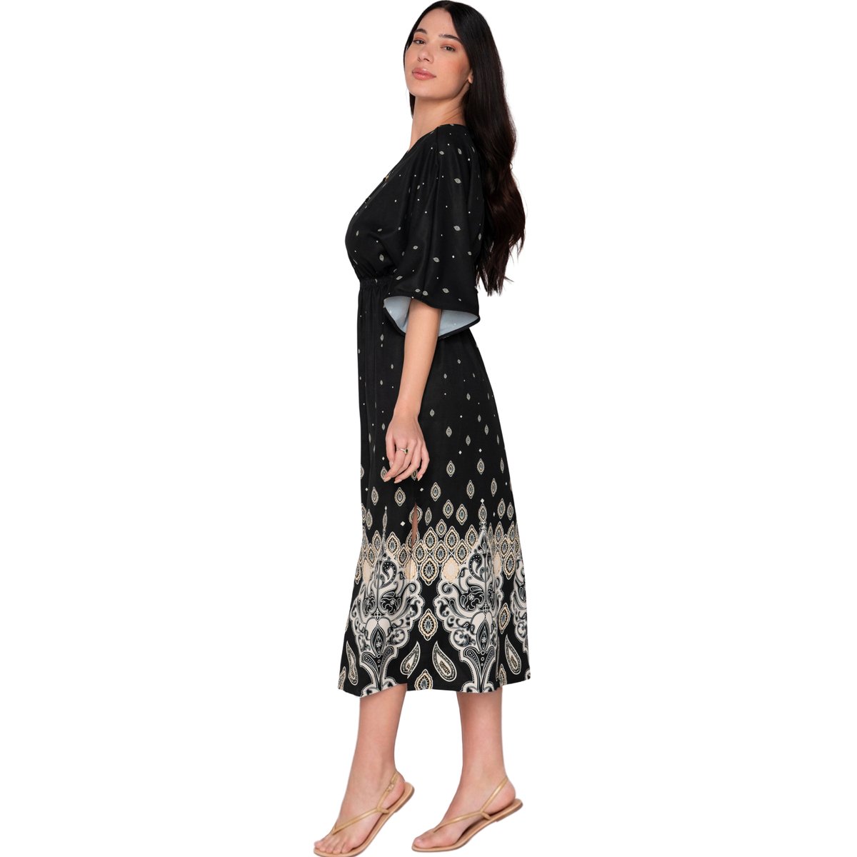 Robe longue estivale STELLAR imprimé, LUNA SPLENDIDA