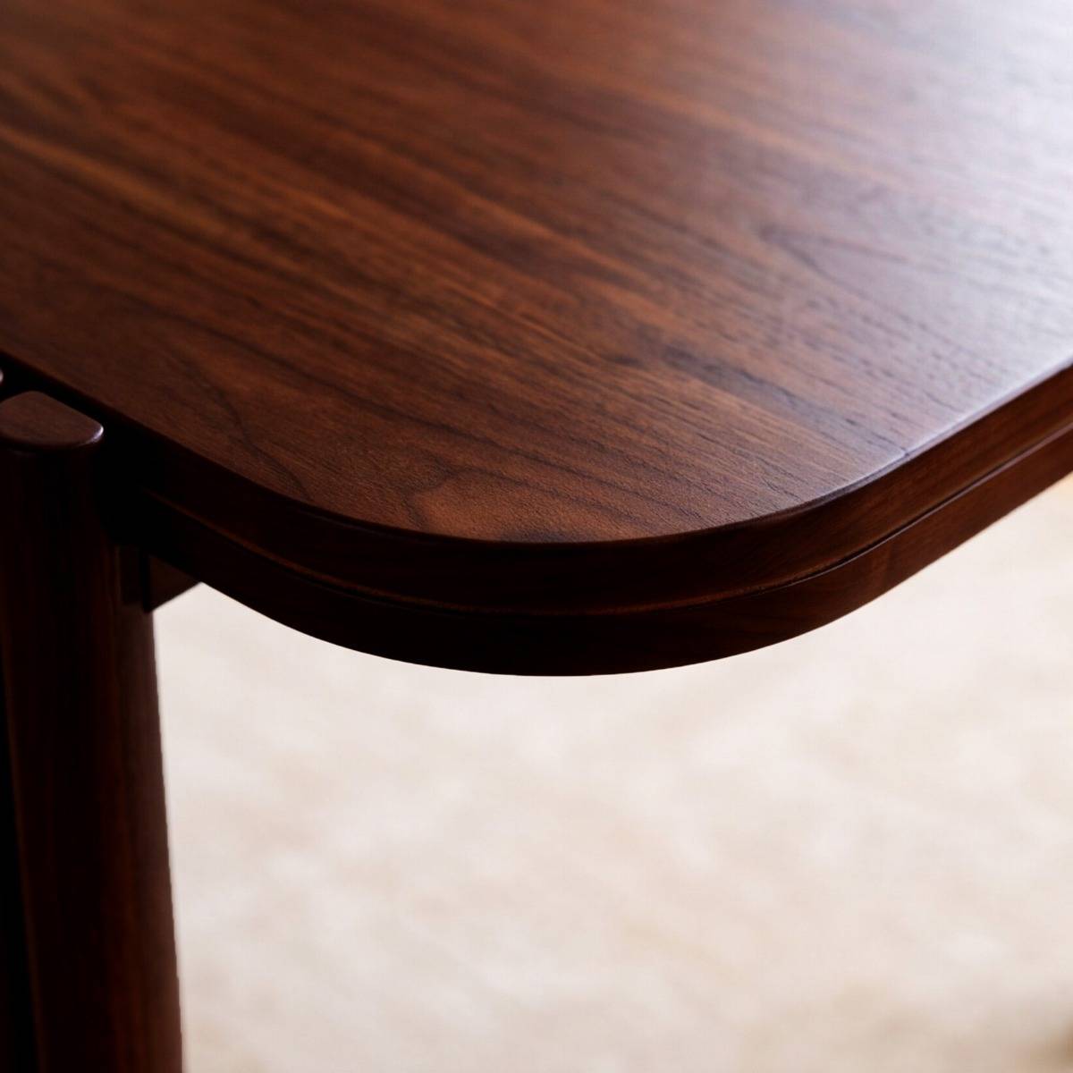 Table à manger en bois de manguier AURALIA bois foncé, MADE IN MEUBLES 