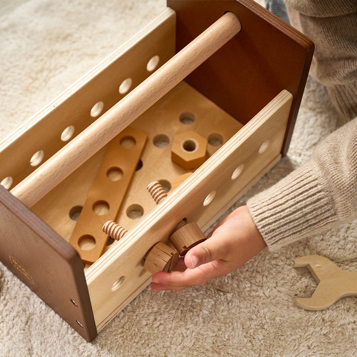 Boîte à outils NOYER noyer foncé, PETITE AMELIE