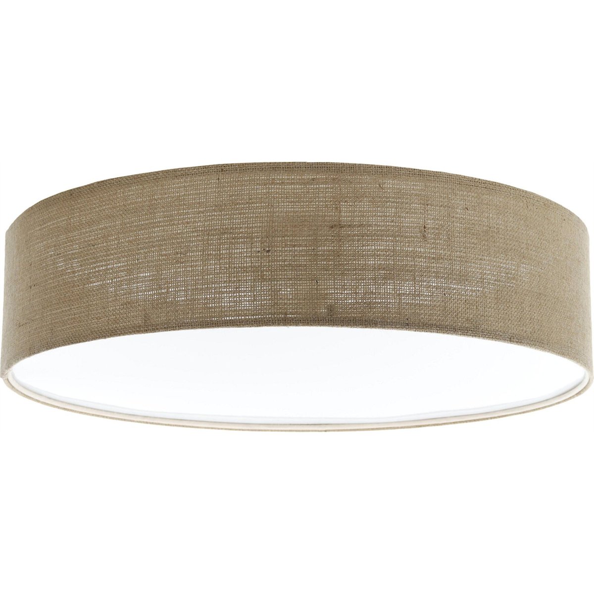 Plafonnier rond en tissu Boho Elegant beige tissu structuré, BPS KONCEPT
