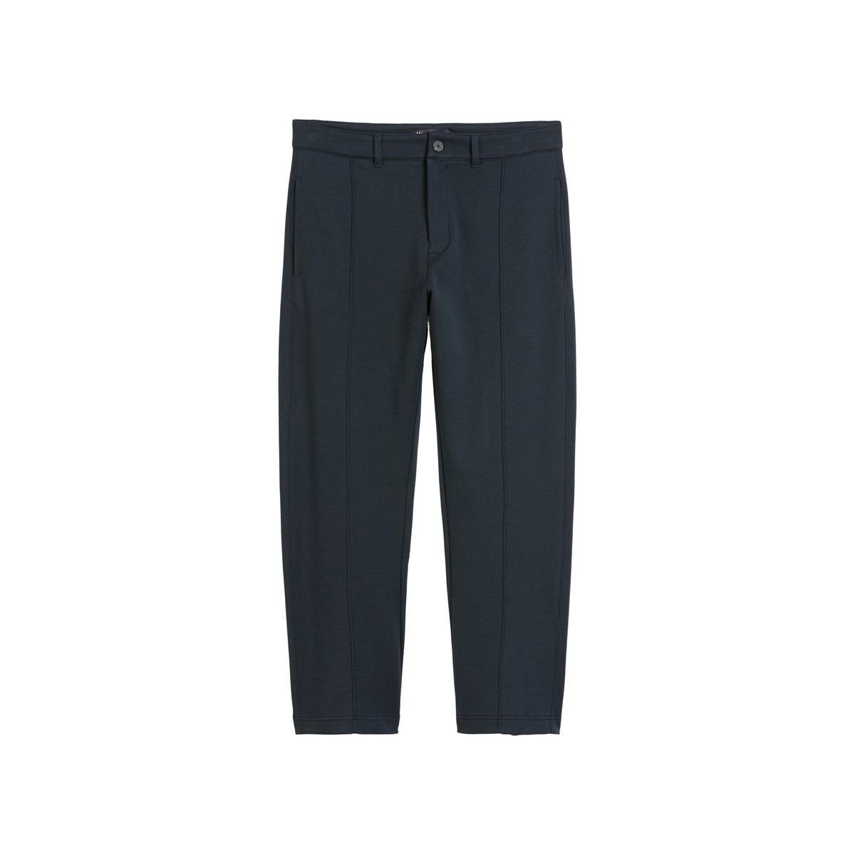 Pantalon en jersey relaxed en coton bio mélangé bleu foncé, MARC O'POLO