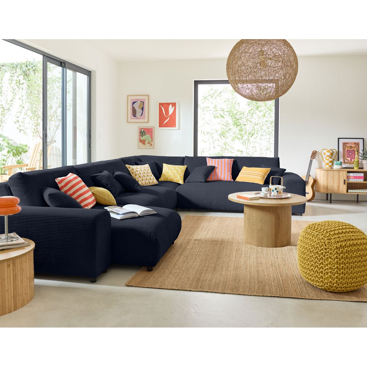 Module d'assise - GARANCE bleu nuit, BEST MOBILIER