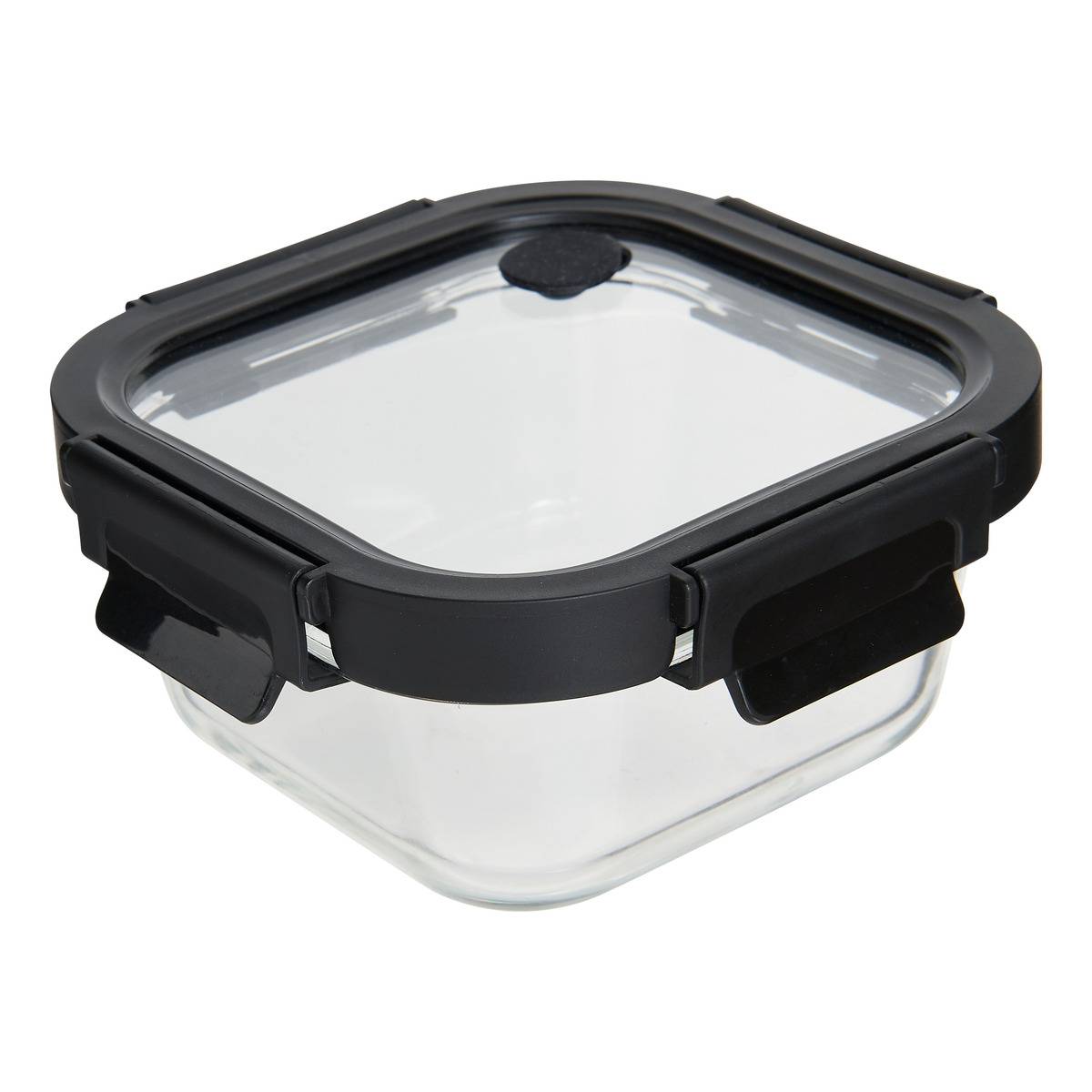 Boîte de conservation carrée 0,5L CLIPEATPLUS transparent, 5FIVE SIMPLY SMART