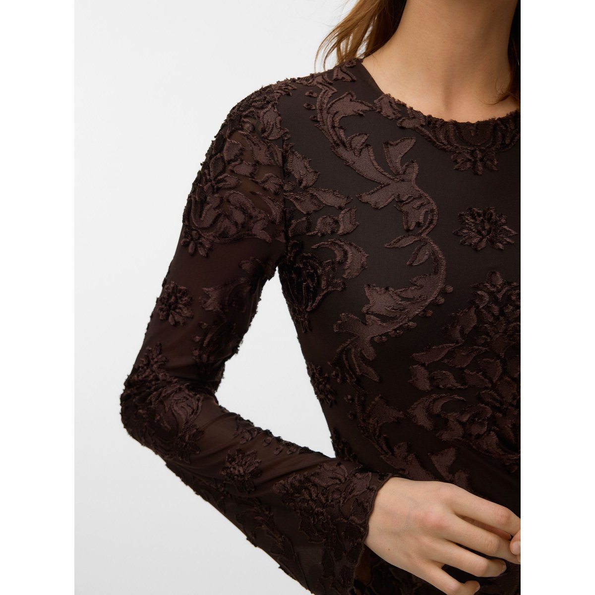 Robe marron - chocolate torte 1, VERO MODA