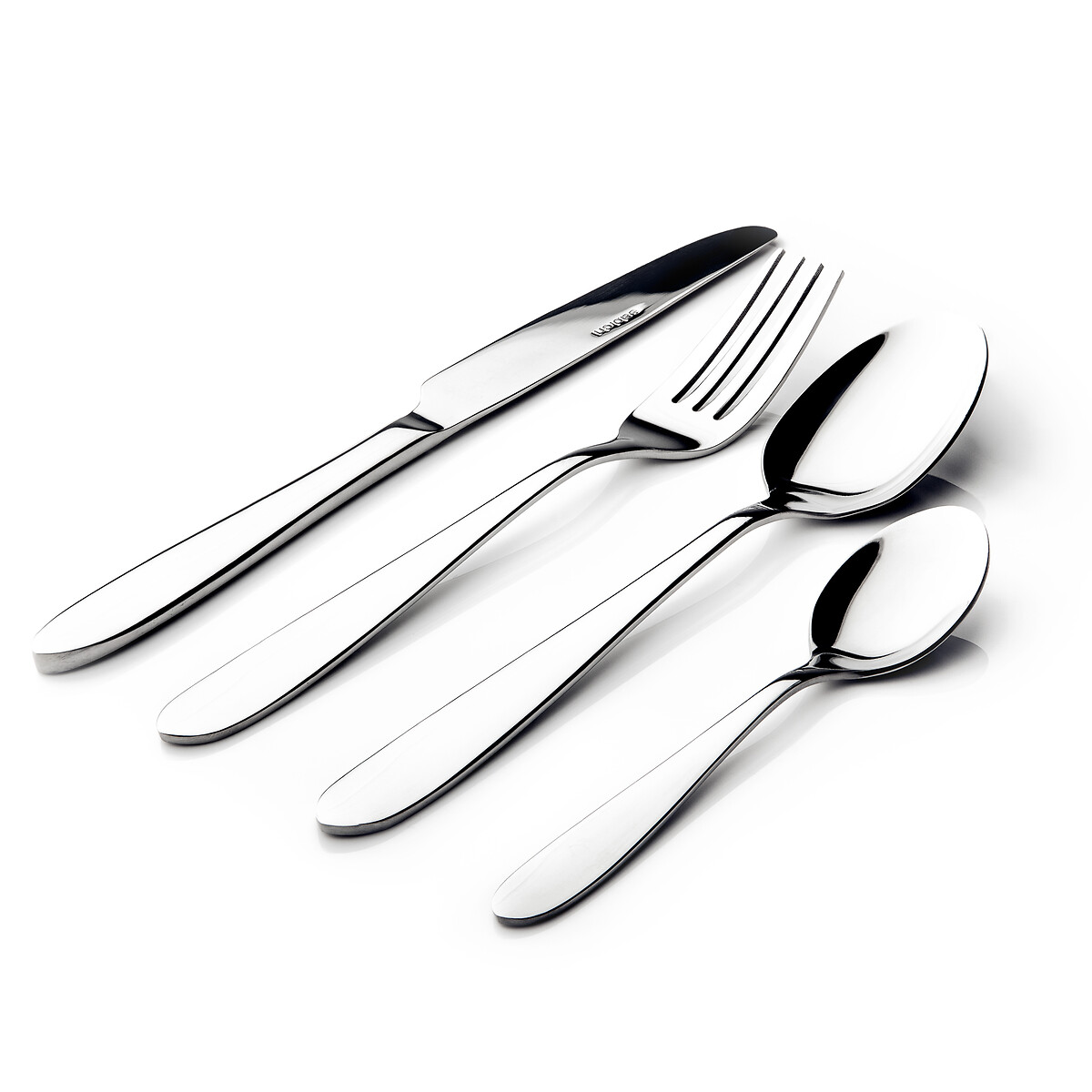 16-Piece Arch Stainless Steel Cutlery Set silver-coloured, SABICHI