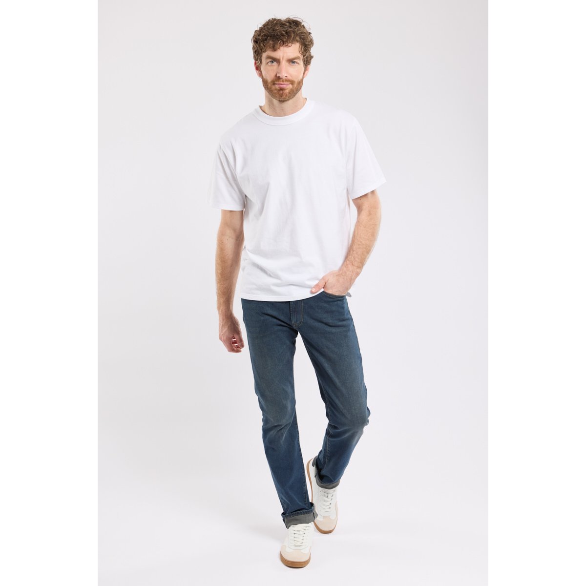 Jean coupe regular en coton LOUGRE brut, ARMOR-LUX