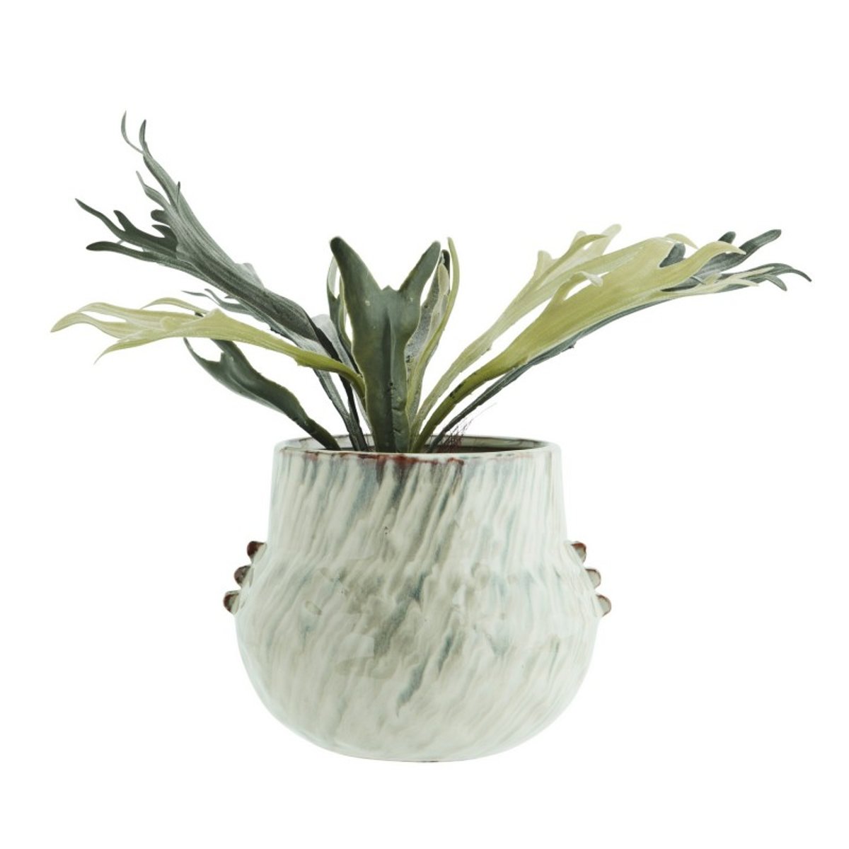 Cache-pot élégant grès vert jade, MADAM STOLTZ