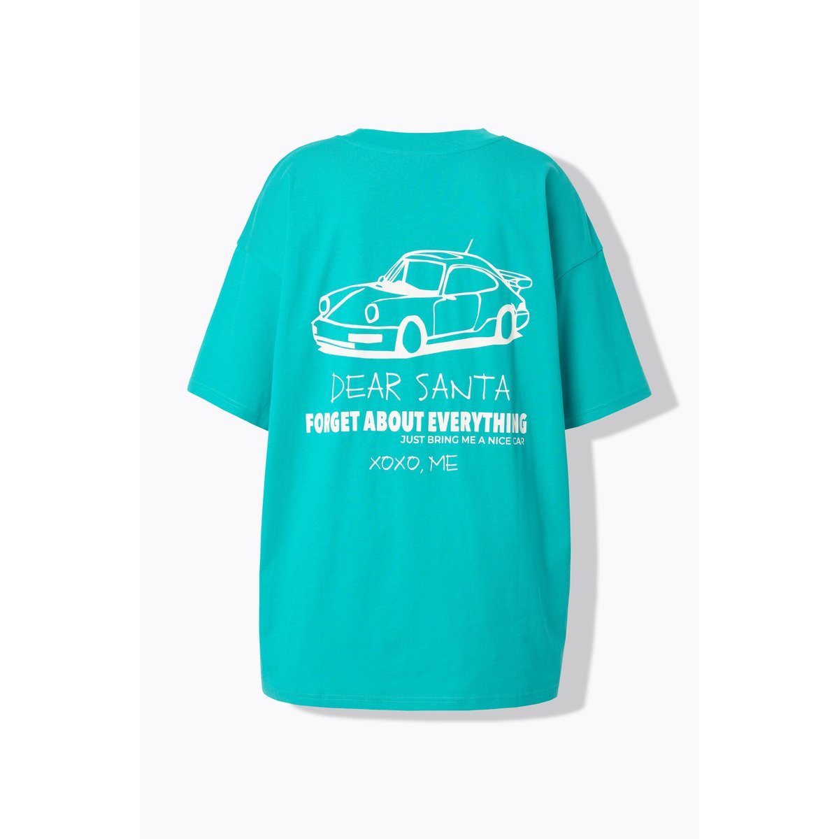 T-shirt oversize, imprimé wishlist vert turquoise, STUDIO UNTOLD