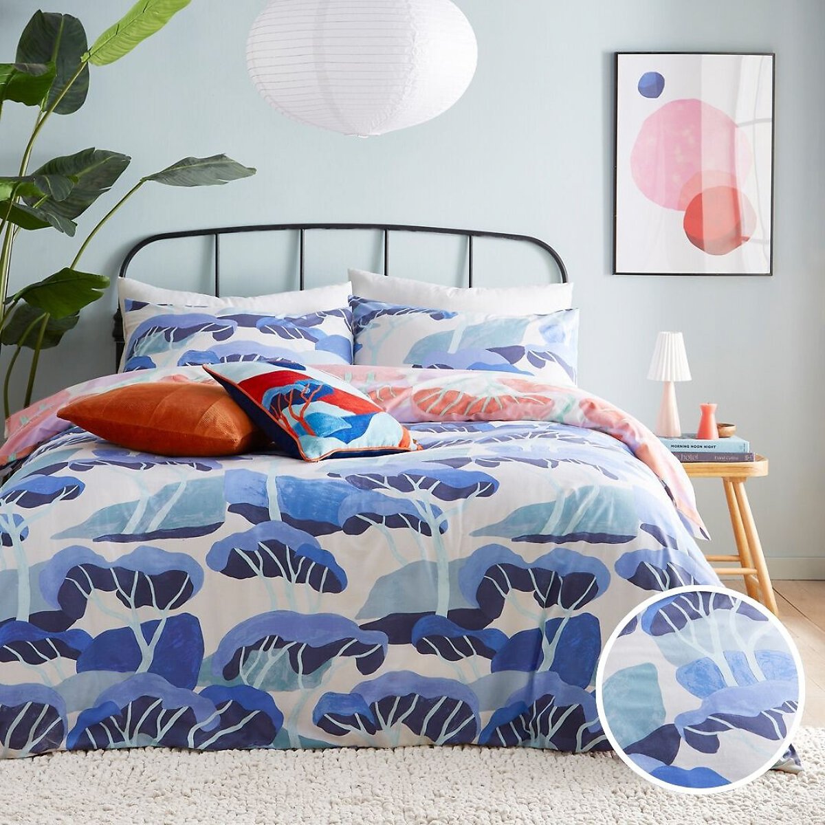D'Azure Duvet Cover and Pillowcase Set multi-coloured, FURN.