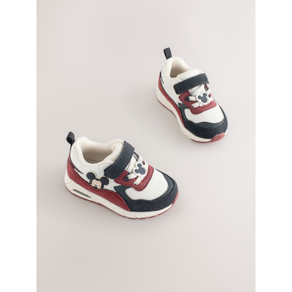 Baskets à lacets élastiques mickey mouse rouge, NEXT
