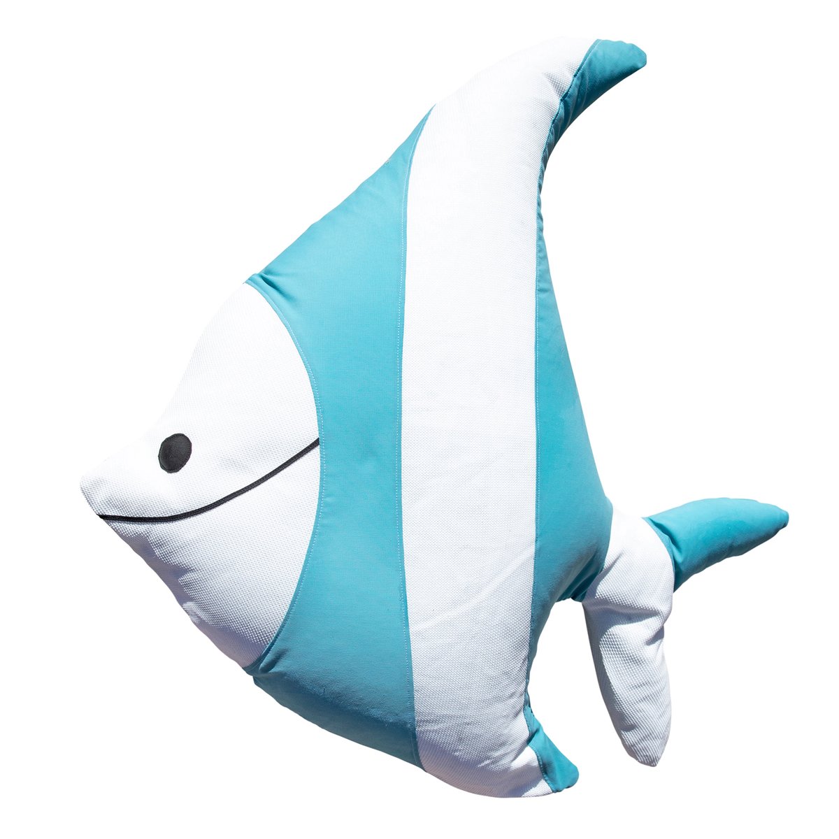 Pouf poisson extérieur flottant déhoussable blanc, MX HOME