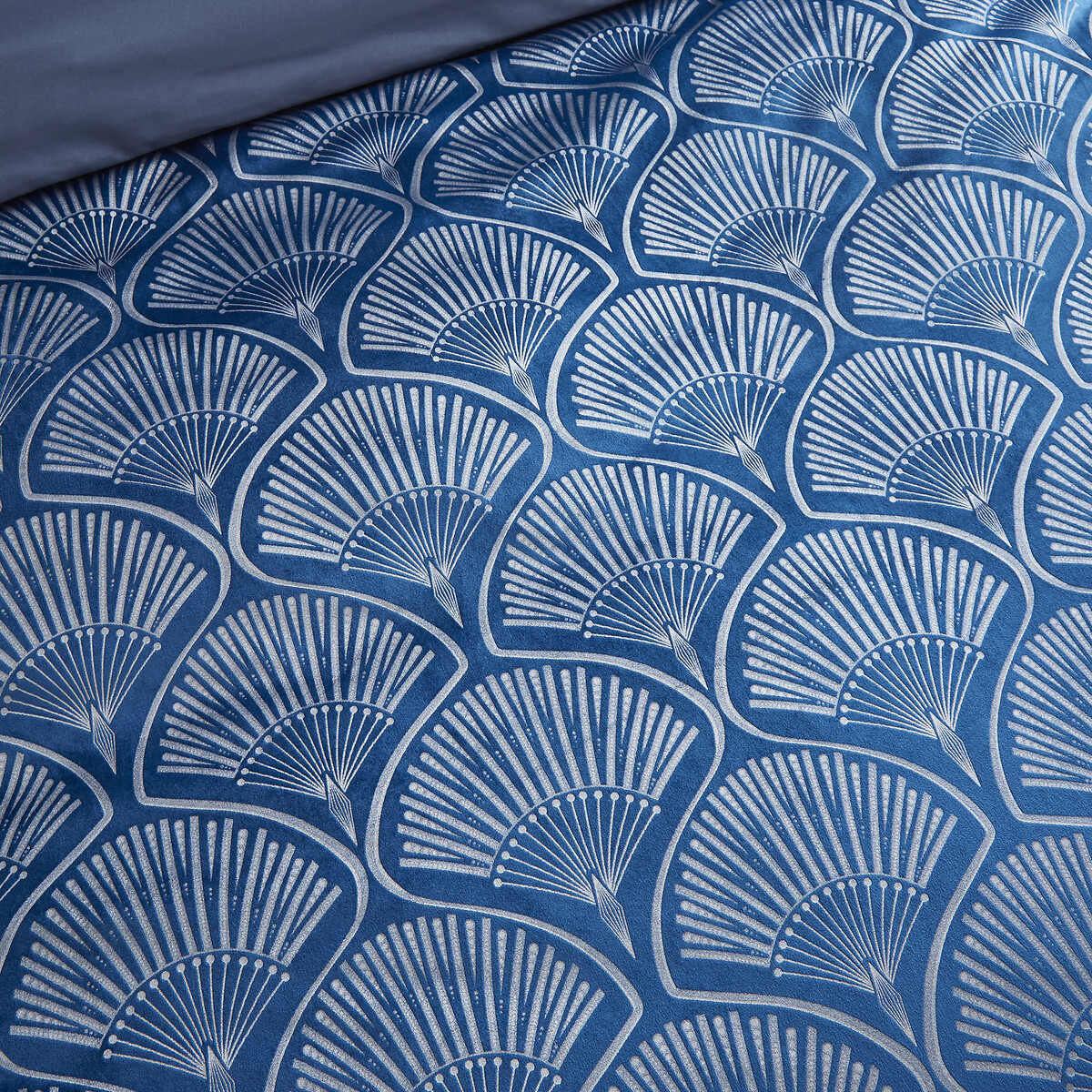 Art Deco Pearl Duvet Cover and Pillowcase Set navy, CATHERINE LANSFIELD