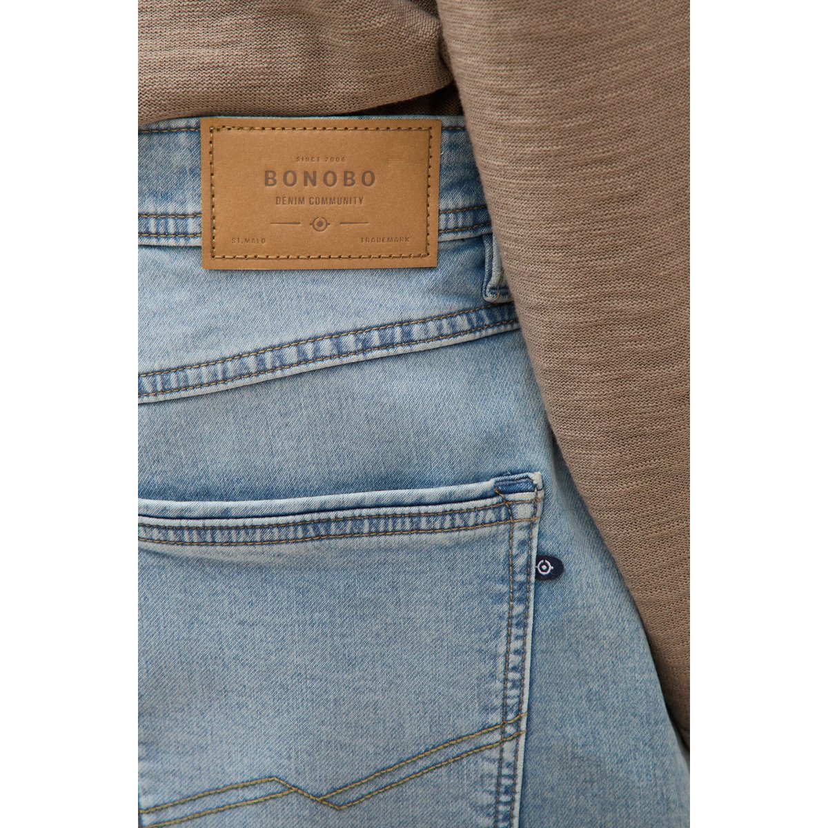 Bermuda en jeans denim bleach, BONOBO