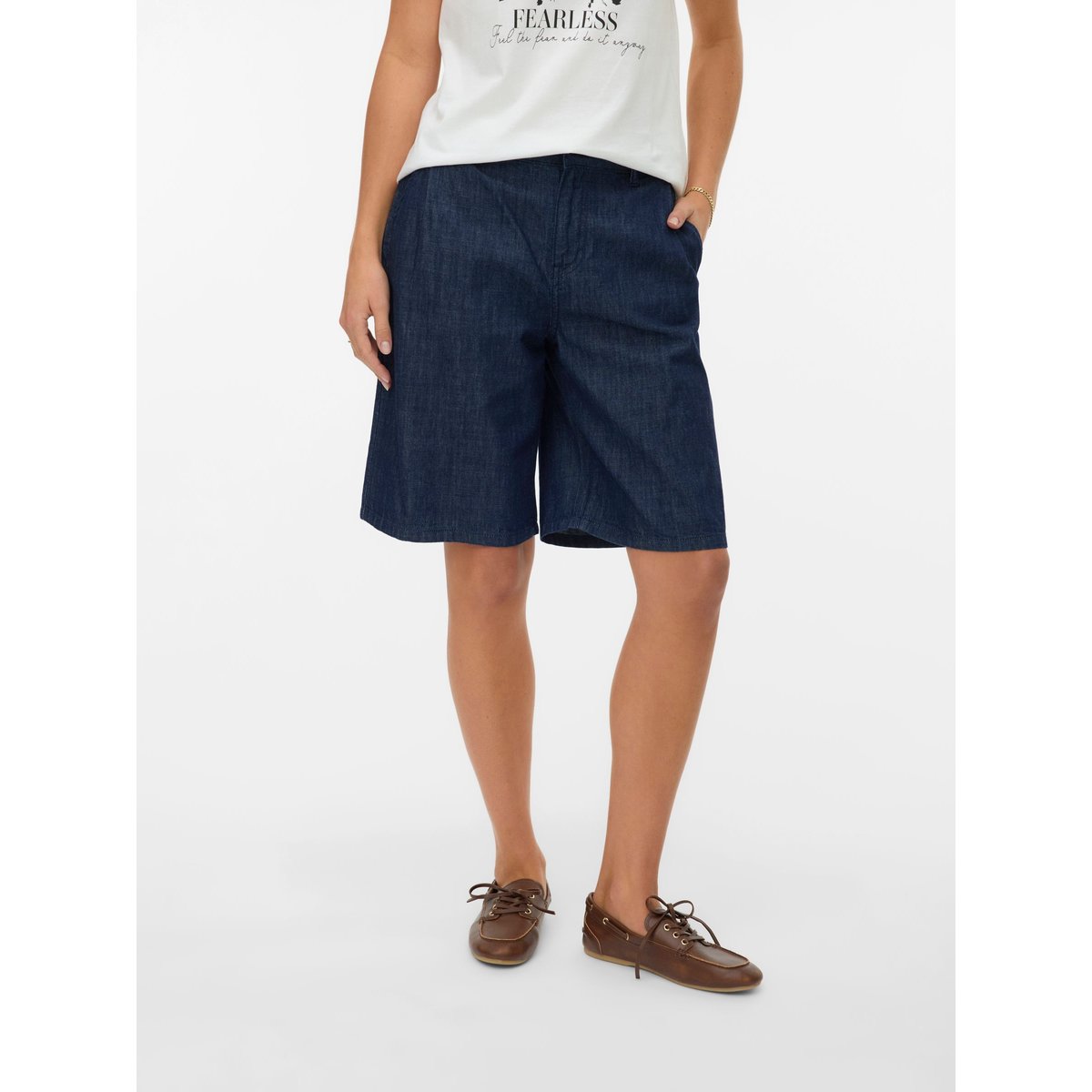 Short En Denim bleue - dark blue denim 1, VERO MODA
