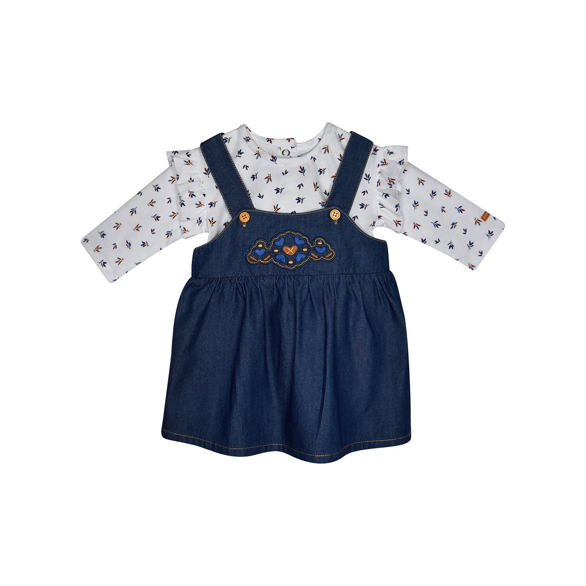 T shirt et robe en jean fanchon bleu, SUCRE D'ORGE