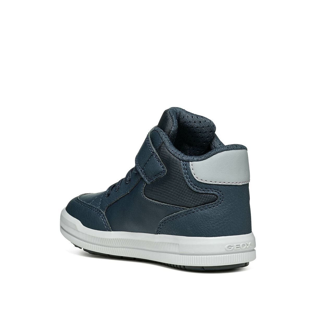 Kids Arzach Breathable High Top Trainers navy blue/grey, GEOX