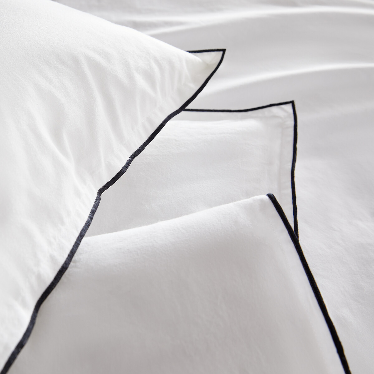 Housse de couette enfant voile de coton bio, Gypse blanc optique, AM.PM