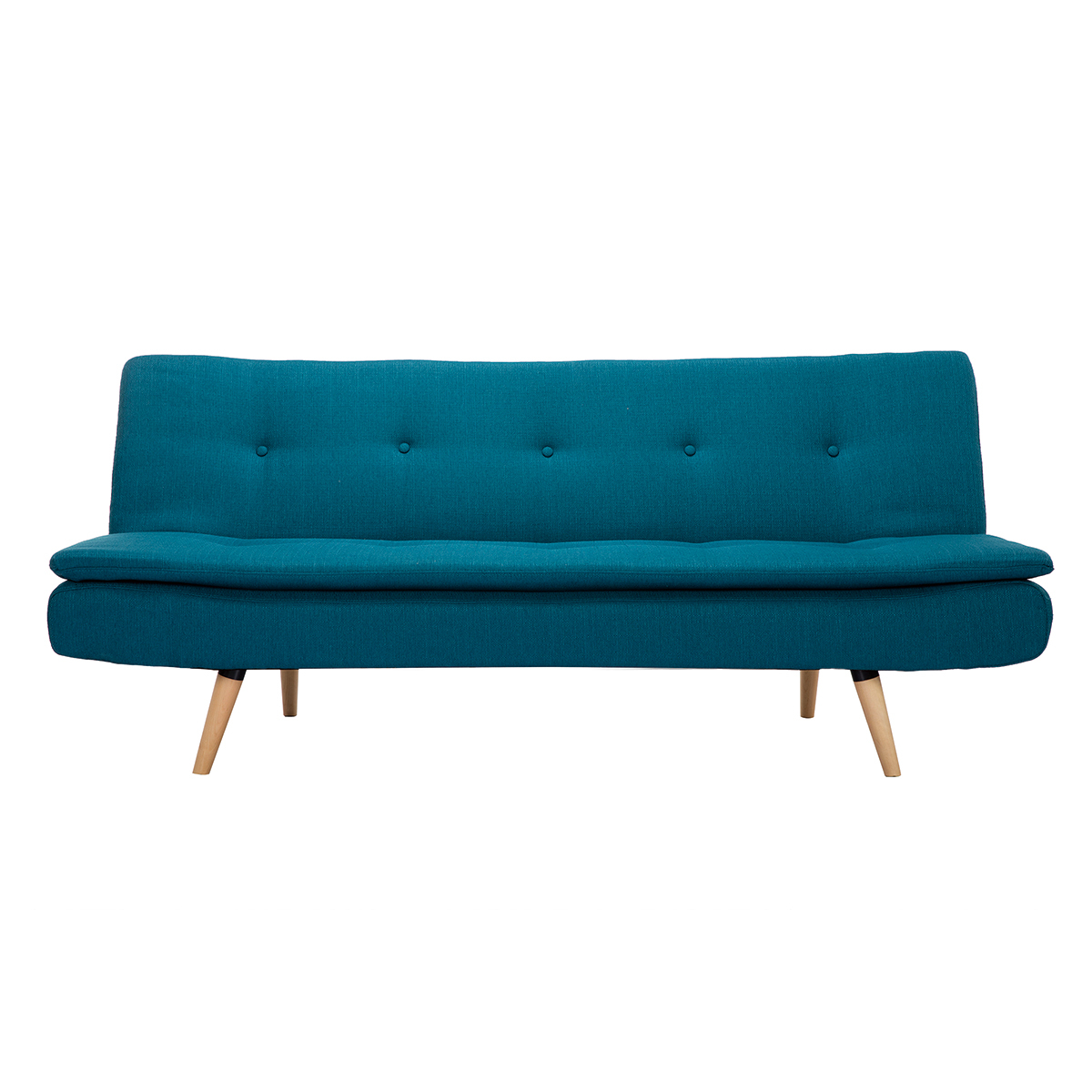 Canapé convertible scandinave 3 places SENSO bleu canard, MILIBOO