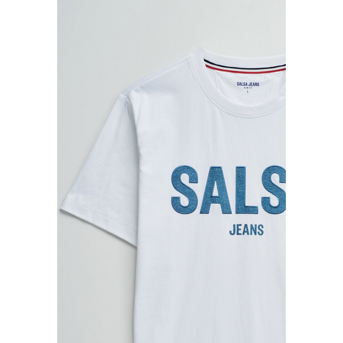 T-SHIRT AVEC BRANDING blanc, SALSA JEANS