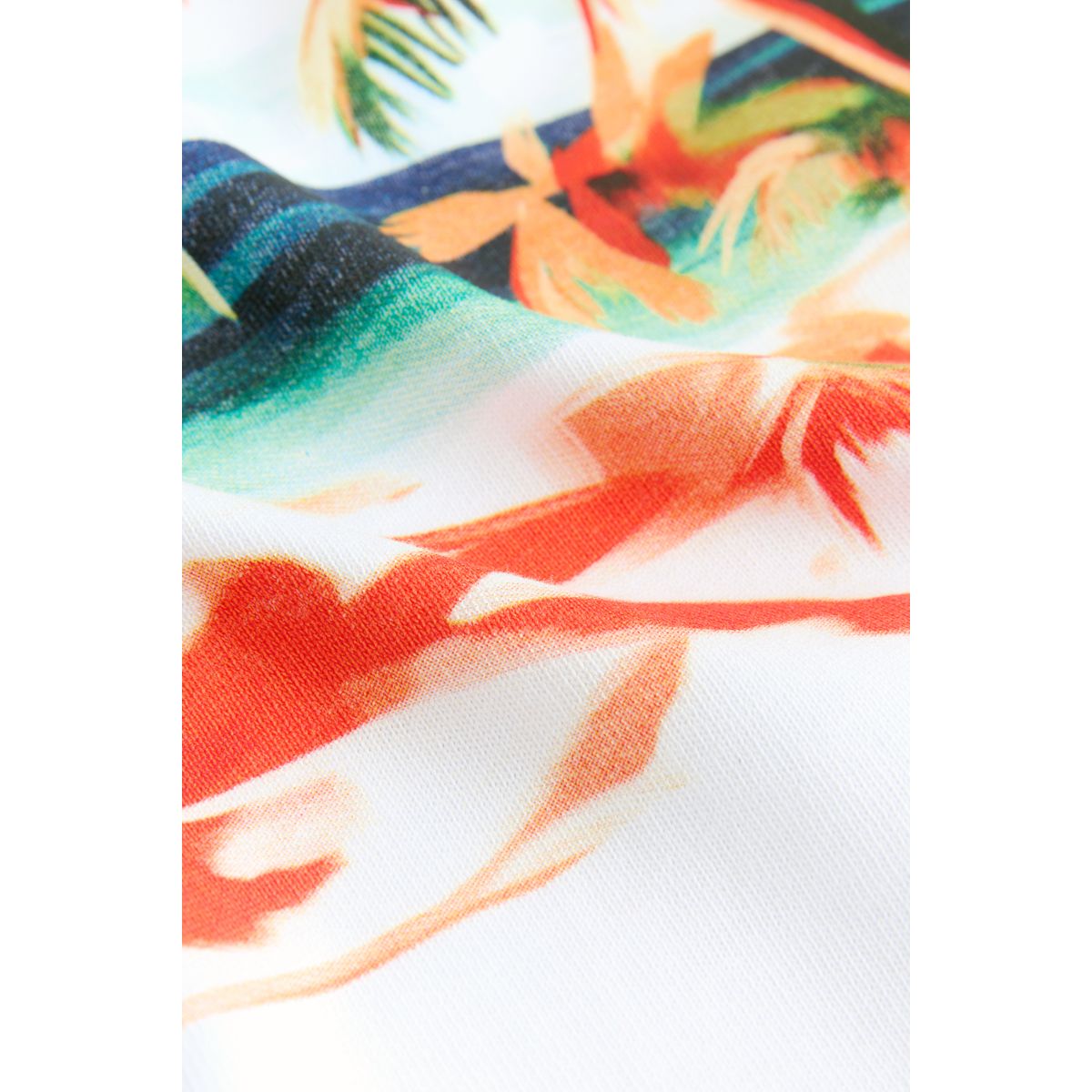 T-shirt décontracté imprimé edit scène de vacances blanches, NEXT