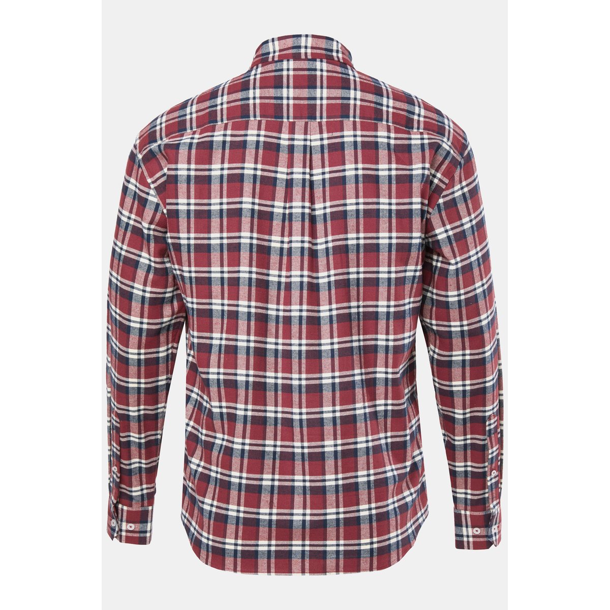 Chemise en flanelle à carreaux marron châtaigne, JP1880