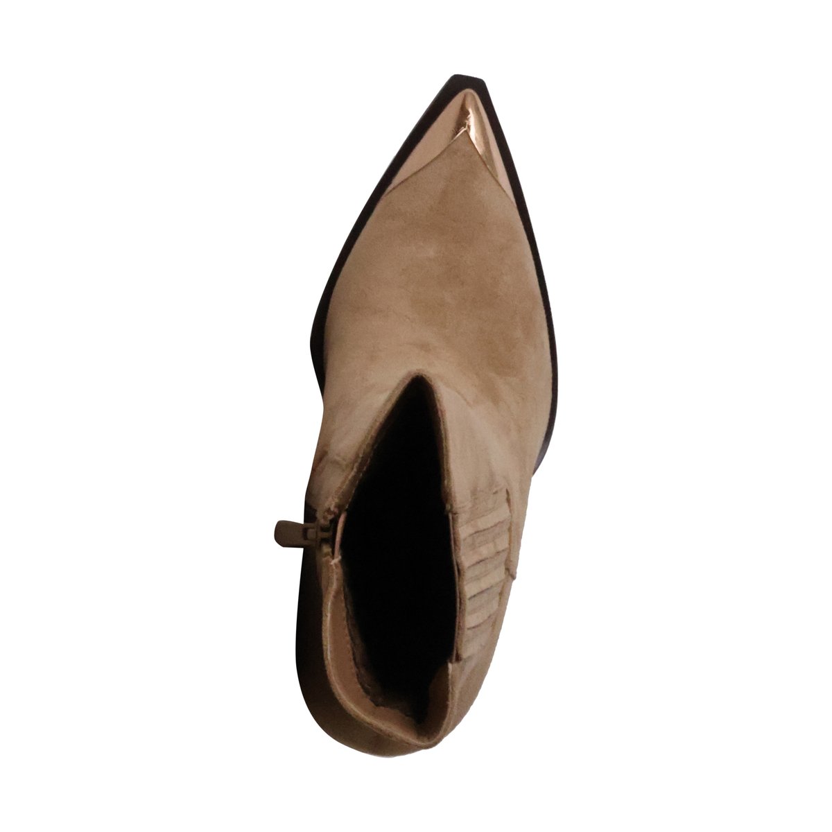 Bottines à Zip khaki-beige, ENZA NUCCI