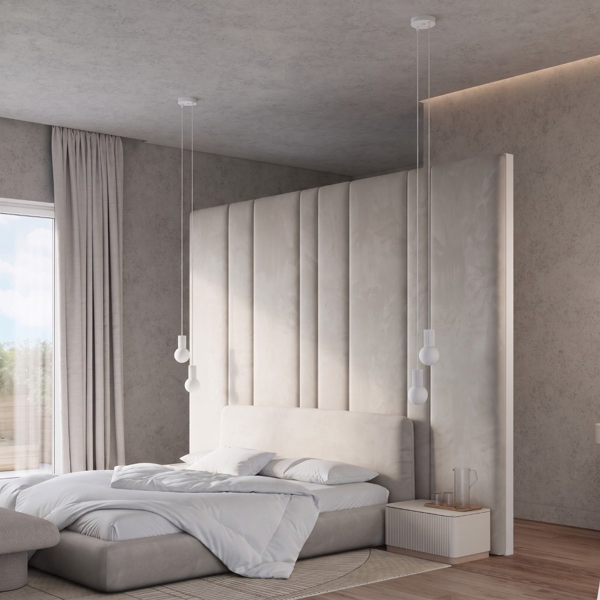 Suspension Aluminium Blanc G9 2 Halo blanc, EDEN