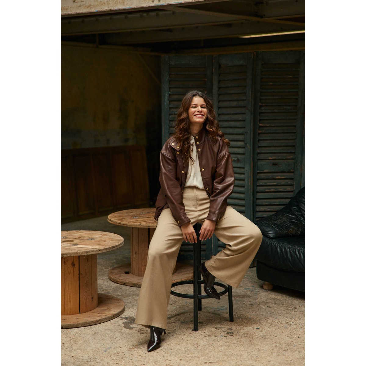 Pantalon loose uni PALINE 13-beige, LA PETITE ETOILE