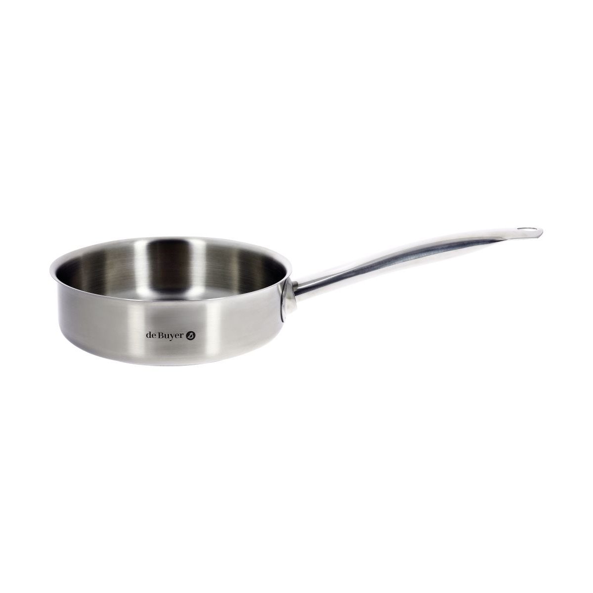 Sauteuse droite prim'appety inox ø28 cm gris, DE BUYER