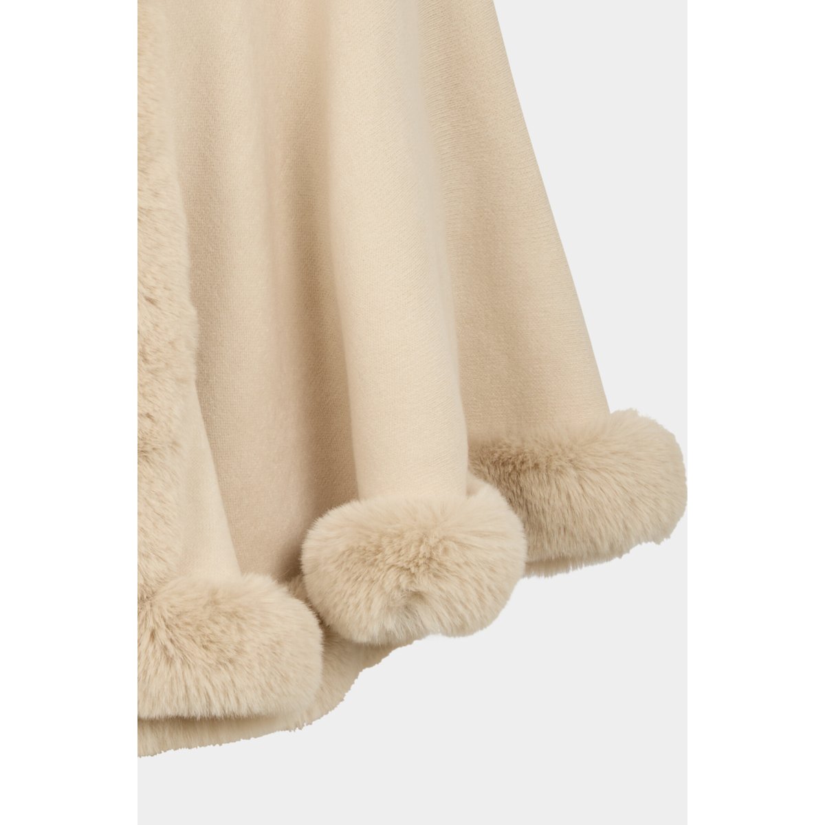 Poncho beige, MORGAN