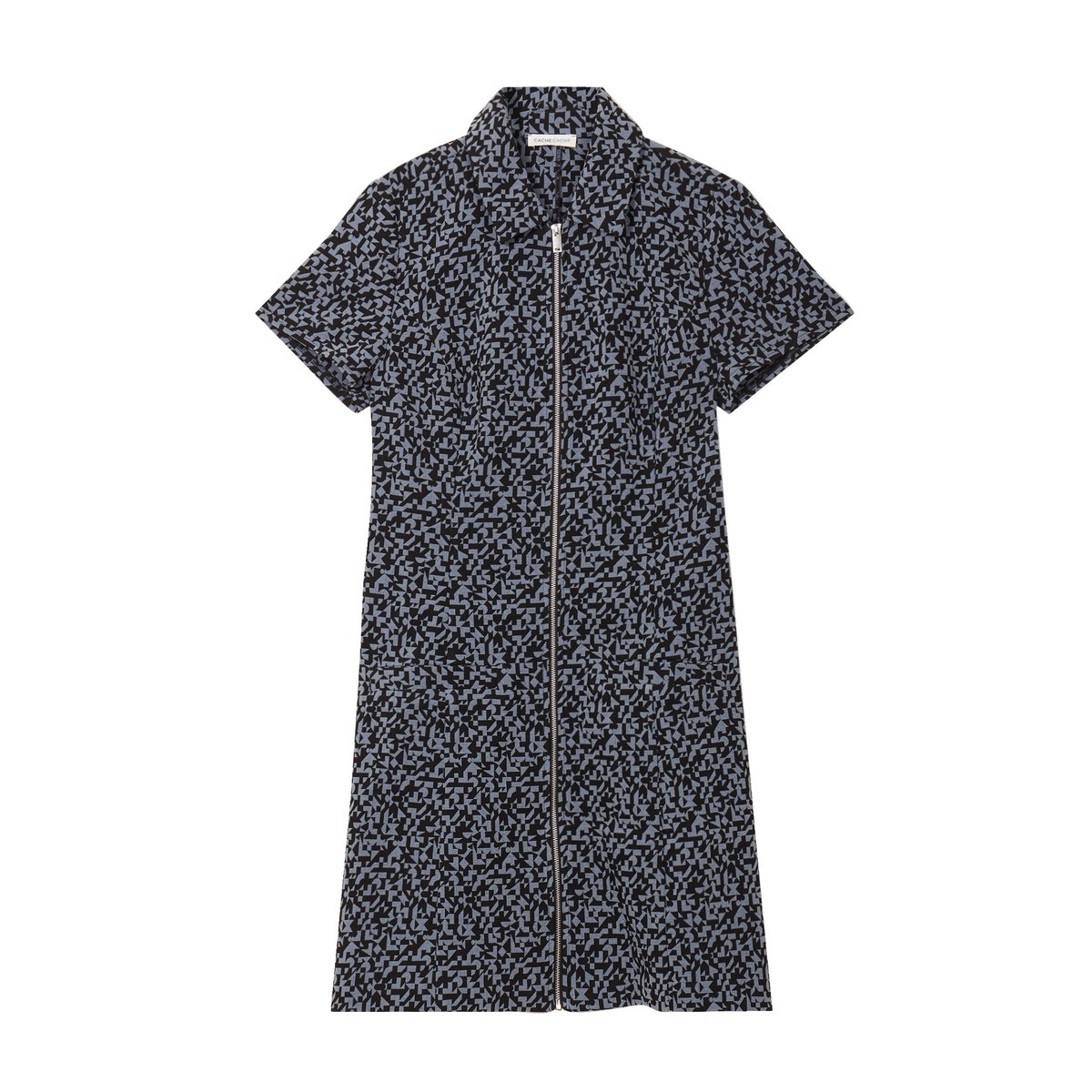 Robe évasée zippée noir, CACHE CACHE