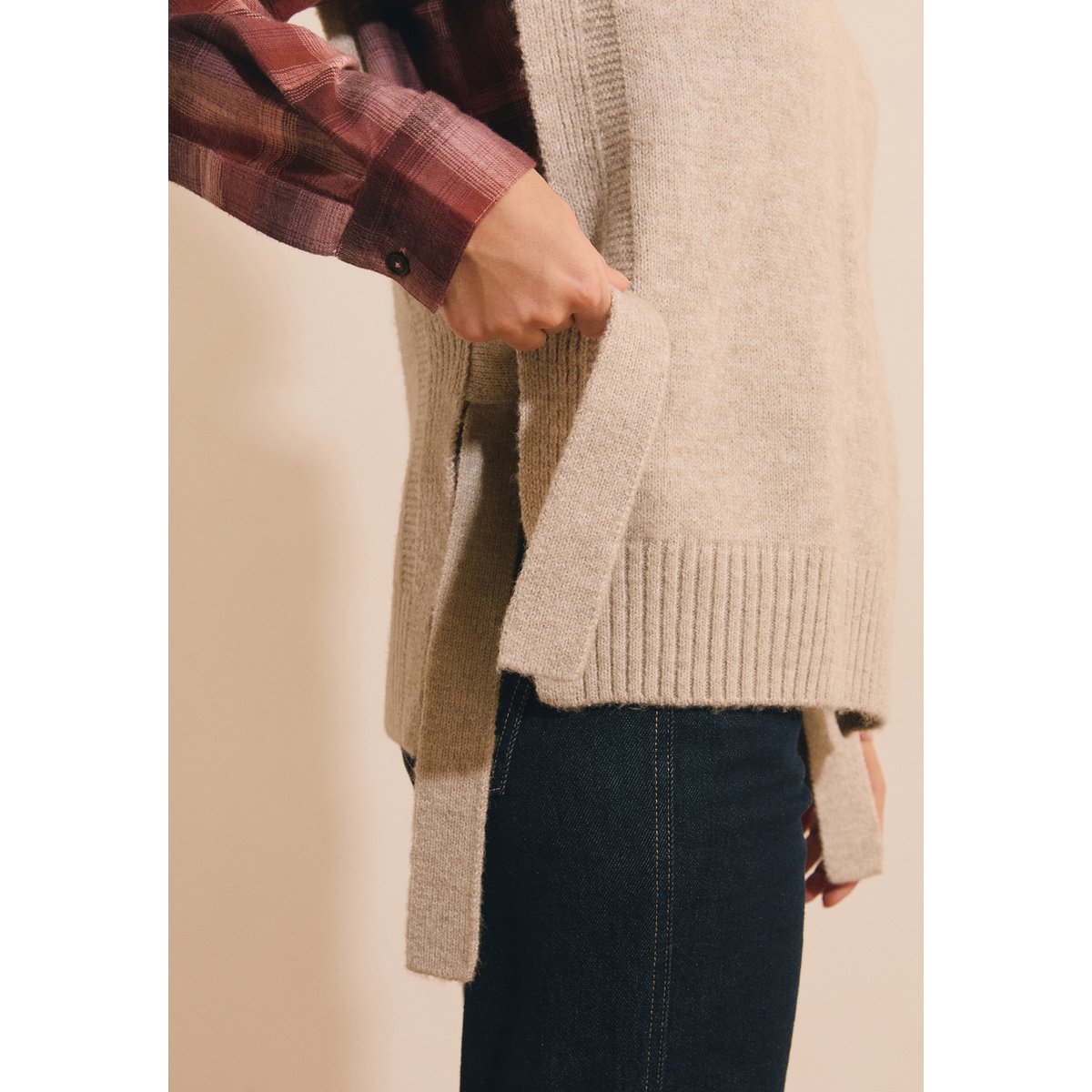 ETAM PULL SERAFIN - PULL SM taupe, ETAM