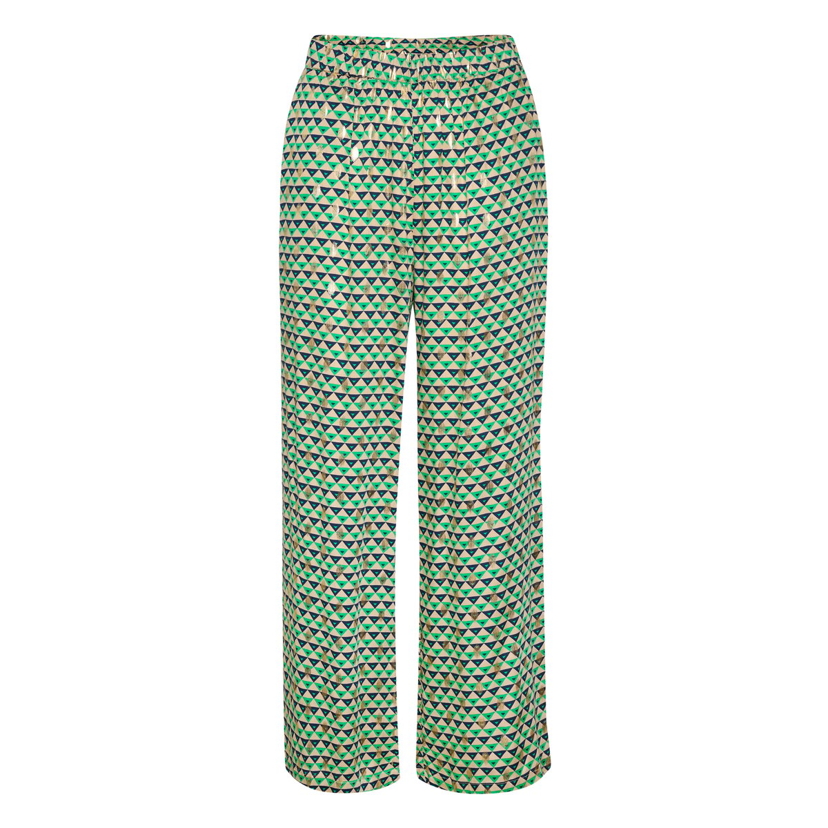 Casual pants vert graphique sesame, CULTURE
