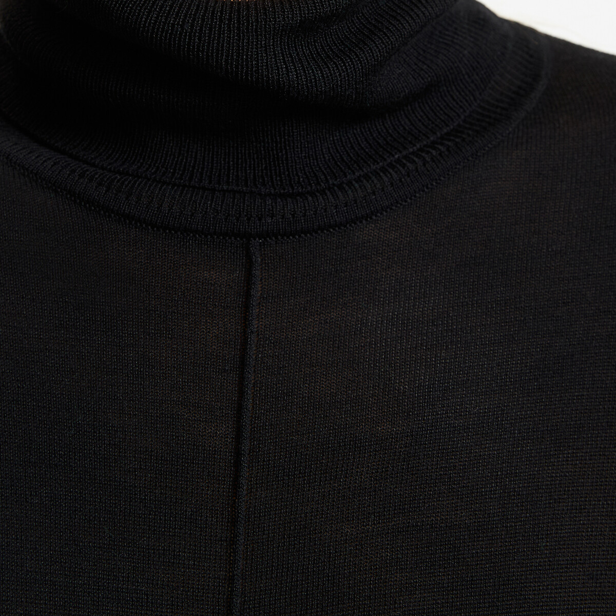 Pull col roulé en fine maille noir, LA REDOUTE COLLECTIONS