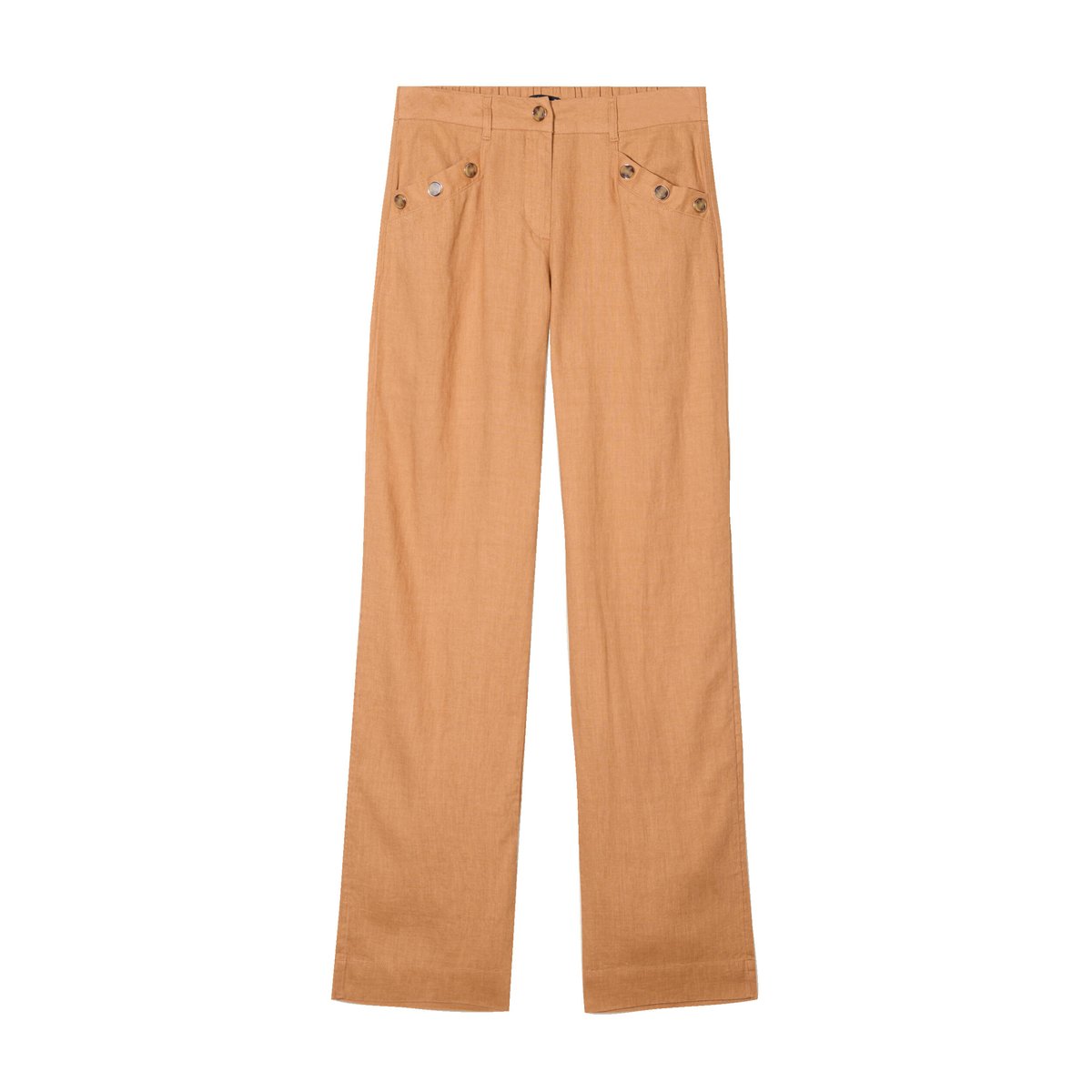 Pantalon fluide taille haute beige, BREAL