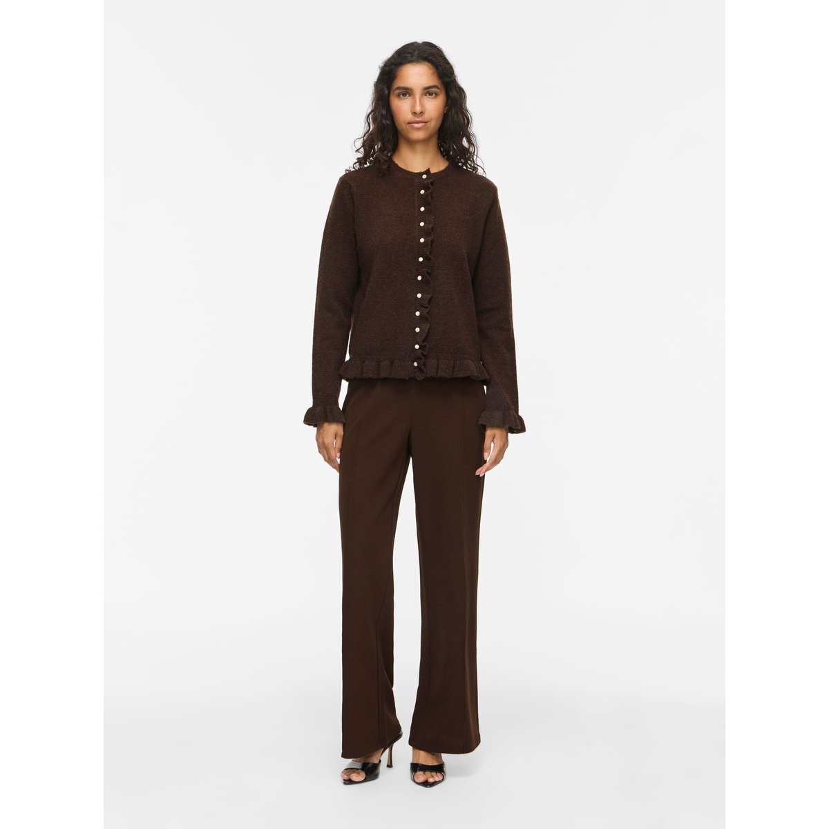Cardigan En Maille marron - coffee bean1, VILA