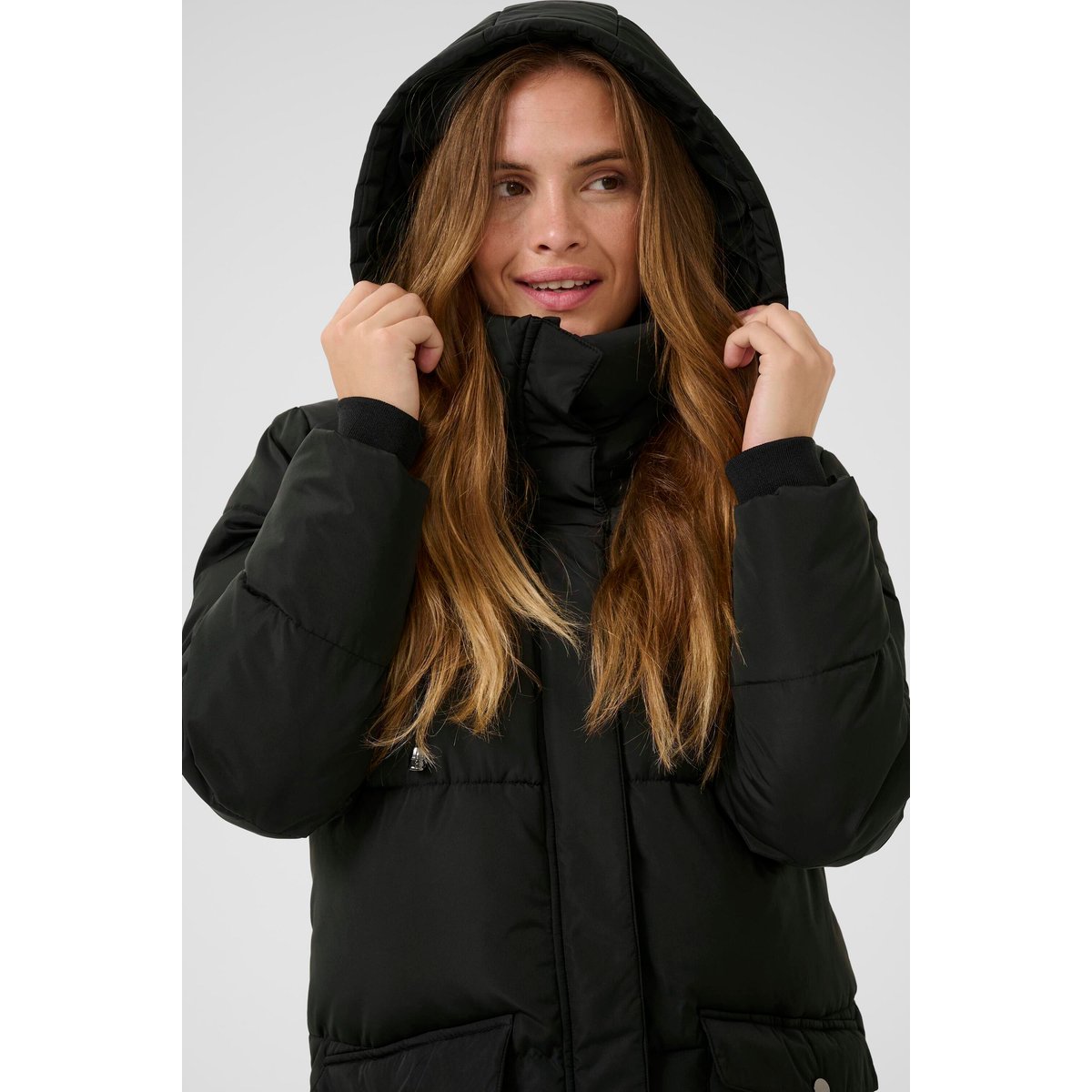 Manteau noir black deep, KAFFE